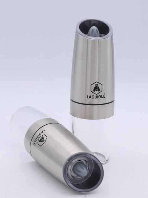 Moulin sel poivre électrique inox Fumé Noir LAG0257/1 DE2