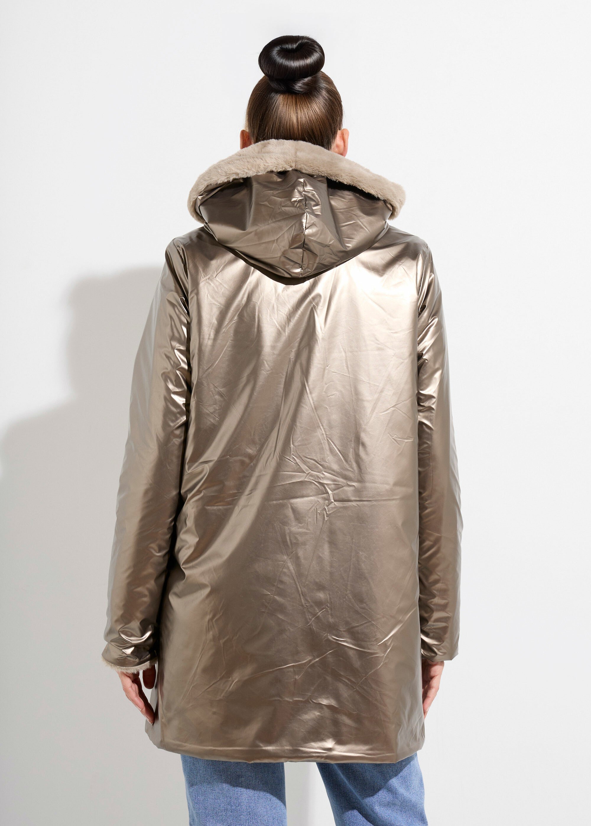 Parka réversible déperlant / fourrure 1