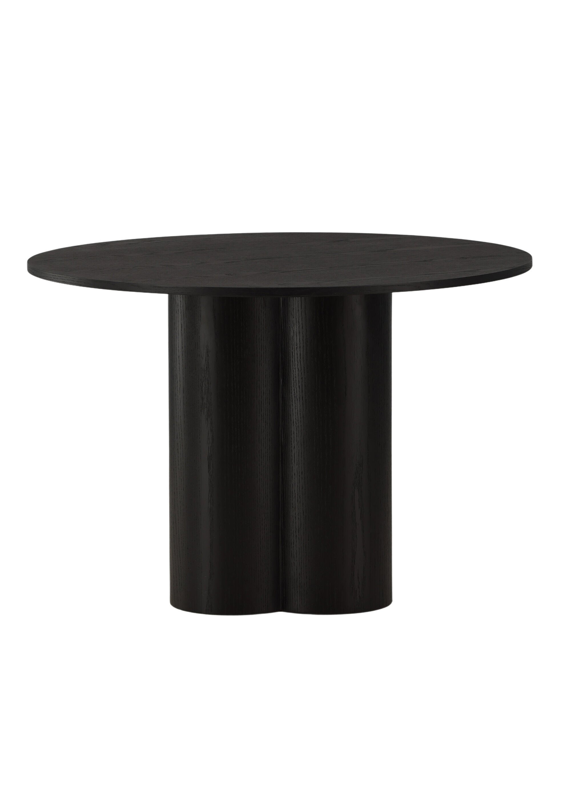 Table à manger bois foncé pied fantaisie NOIR VEN-19996-428 DE2