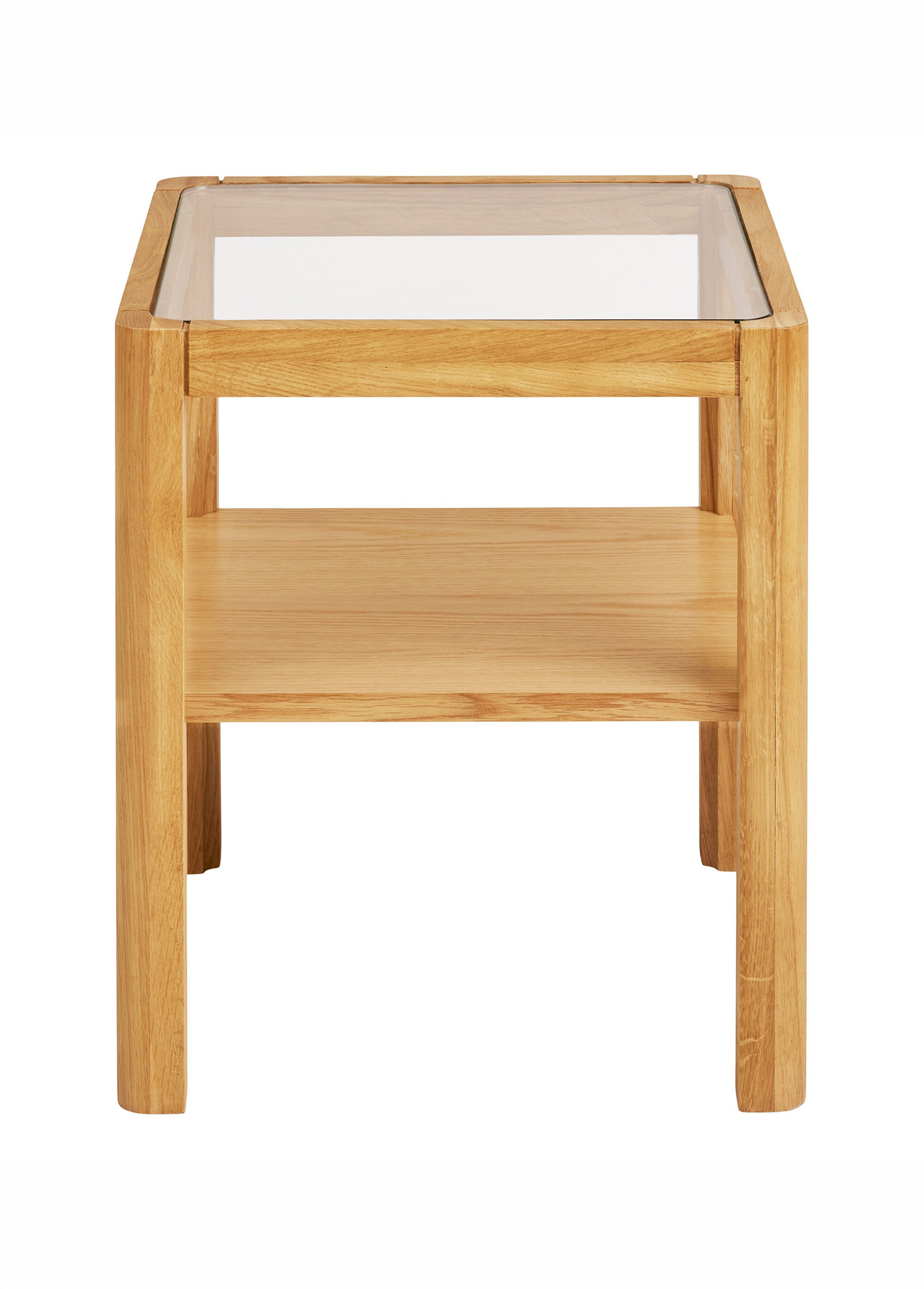 Table d'appoint chêne plaqué LOURMARIN BEIGE HN-2151505 DE1