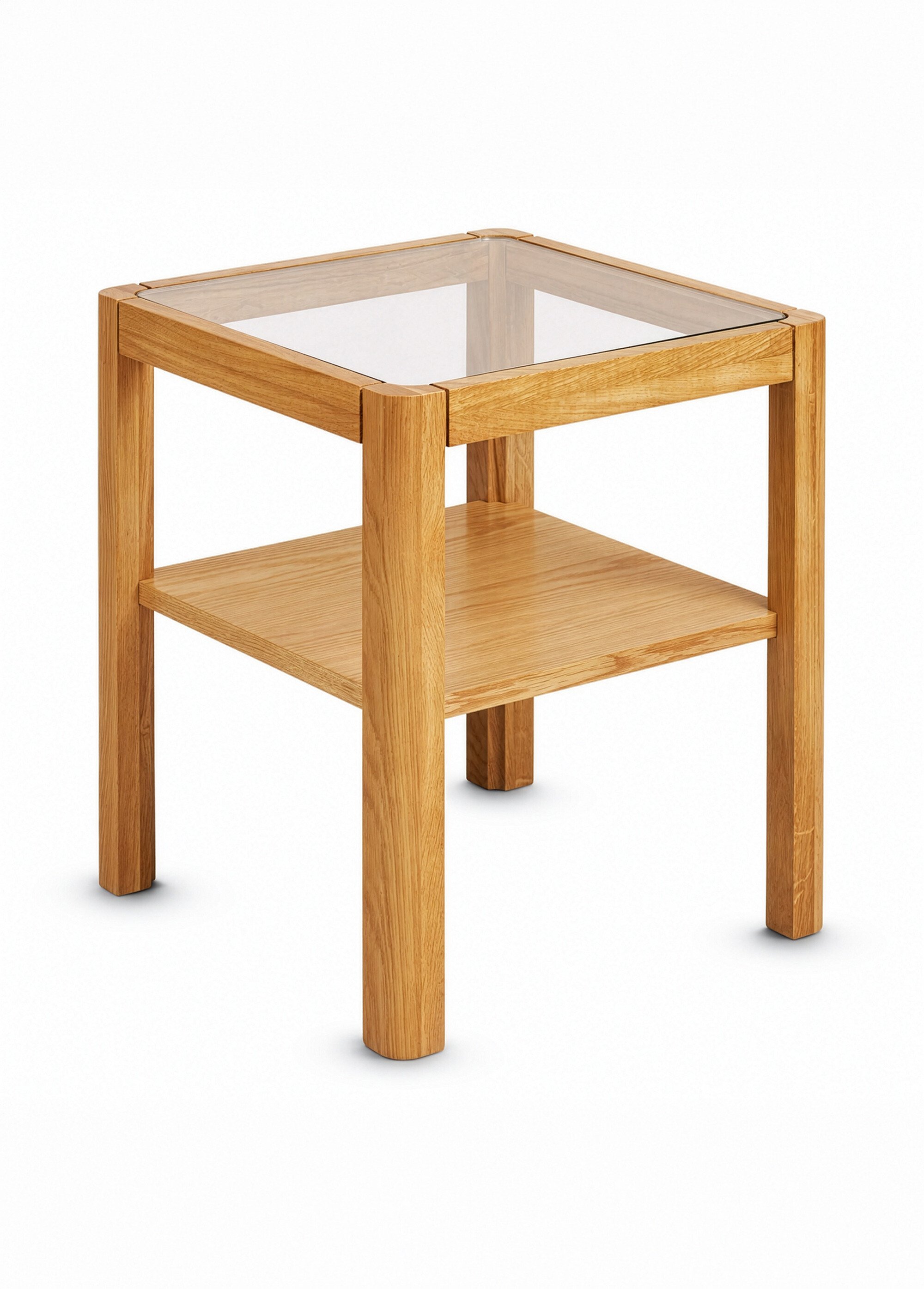 Table d'appoint chêne plaqué LOURMARIN BEIGE HN-2151505 FA1