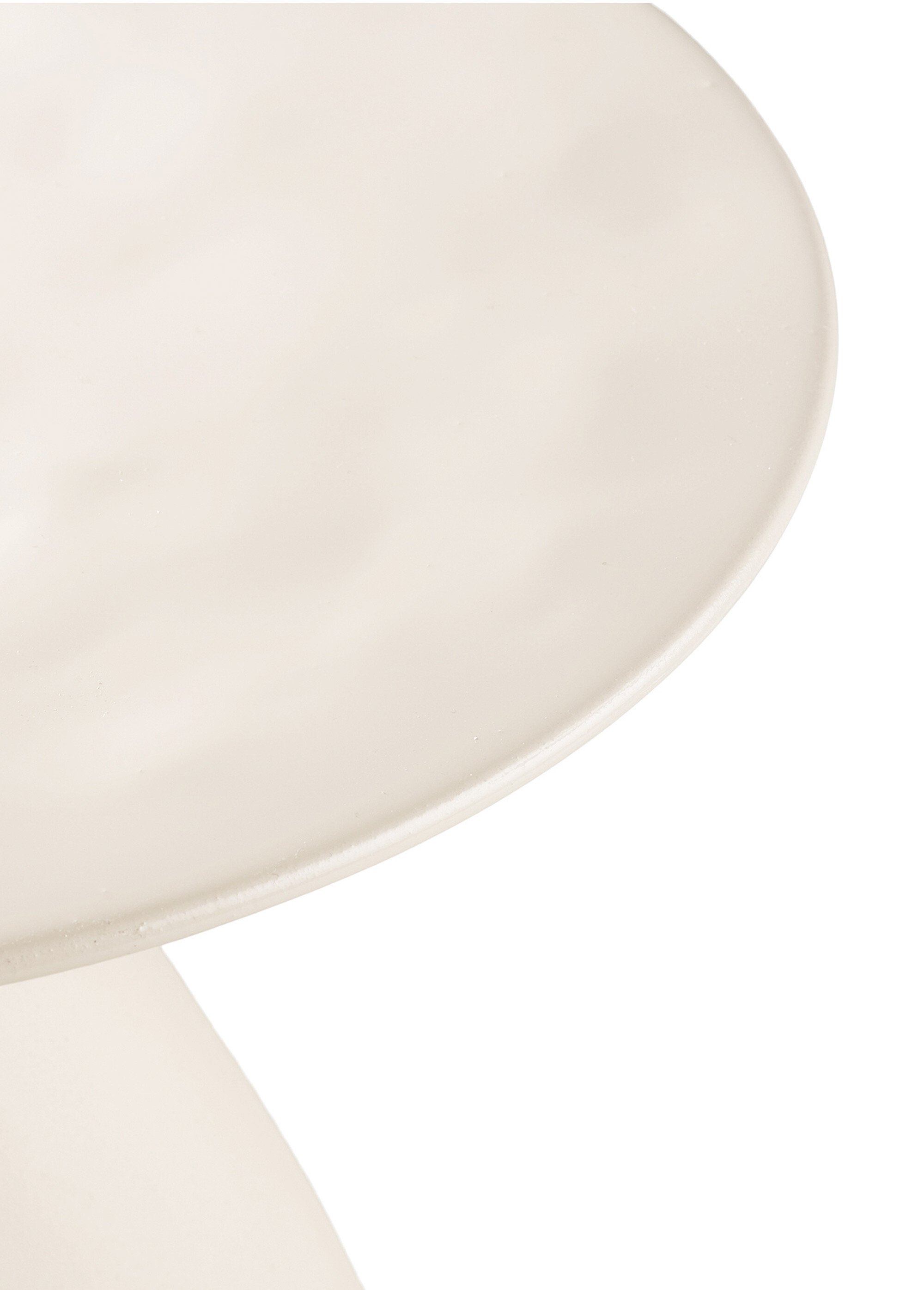 Table d'appoint émaillée haut. 40cm CALAIS BLANC CASSE HN-2151501 DE2