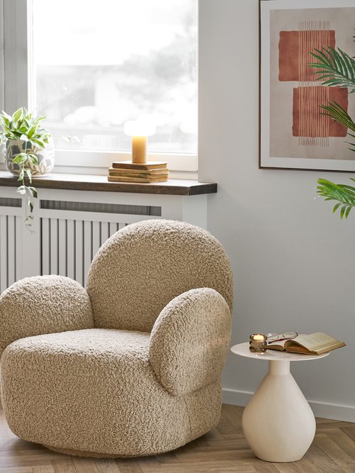 Table d'appoint émaillée haut. 40cm CALAIS BLANC CASSE HN-2151501 SI1