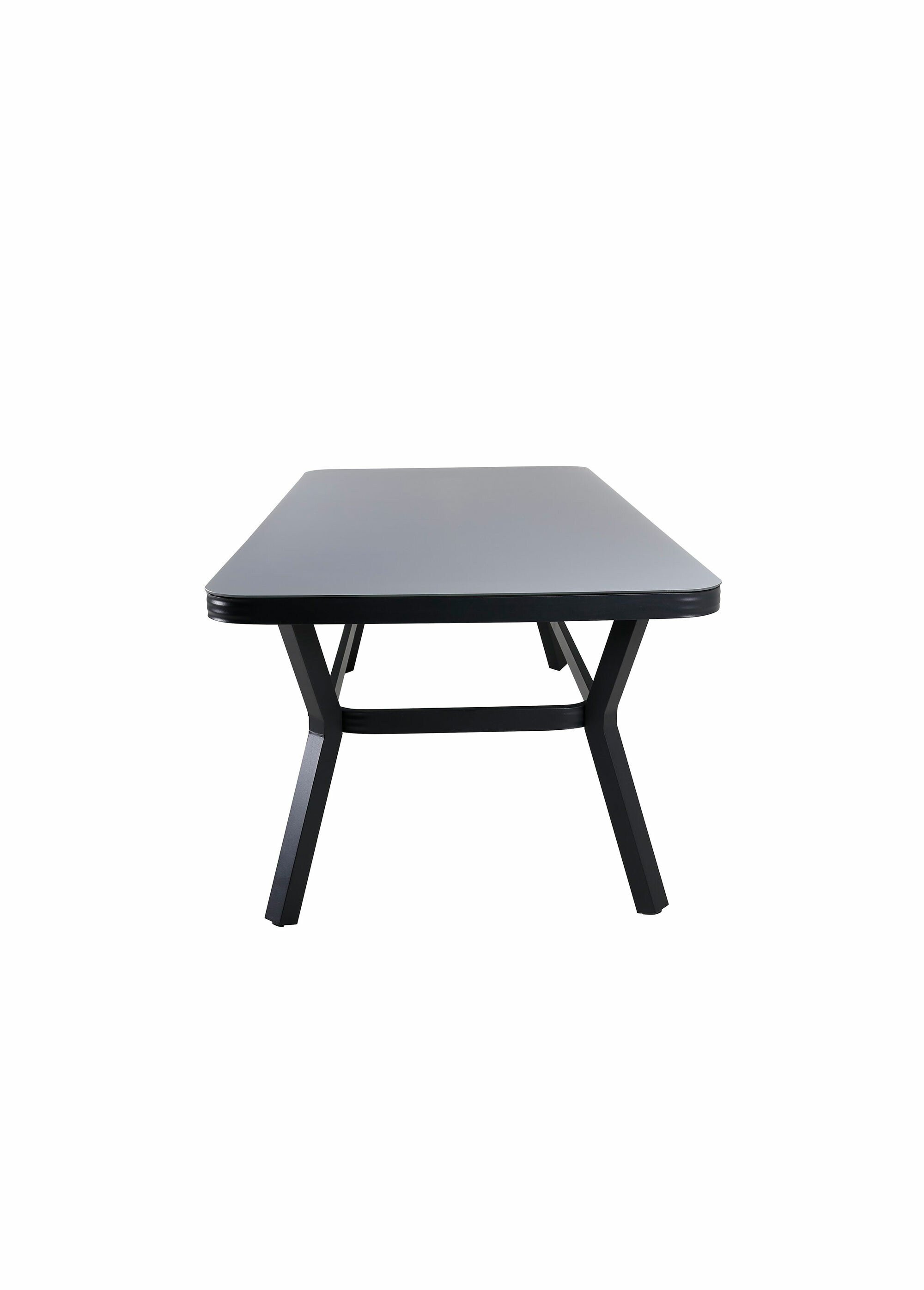 Table de jardin verre et alu, 6 pers