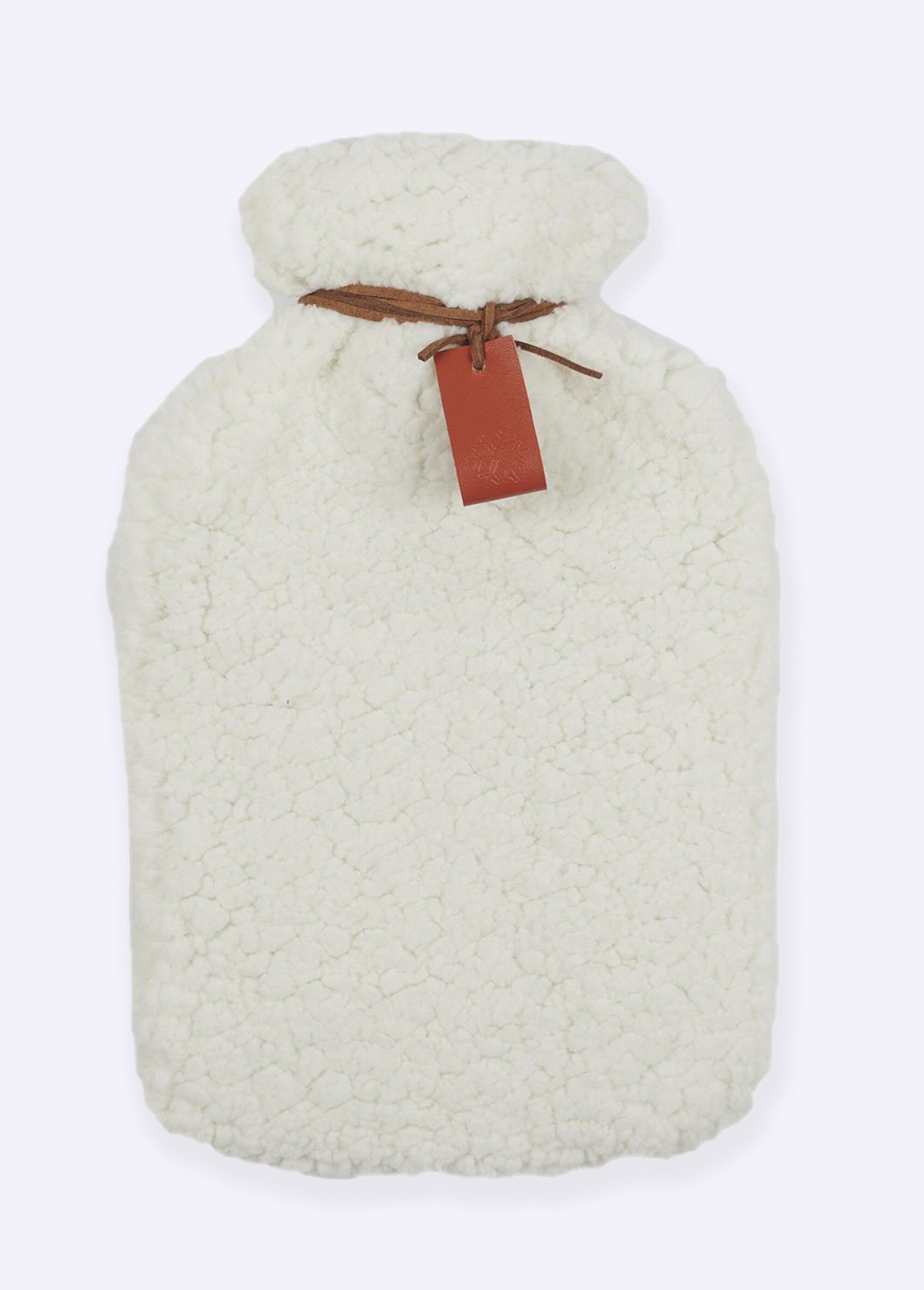 Bouillotte à eau avec housse sherpa