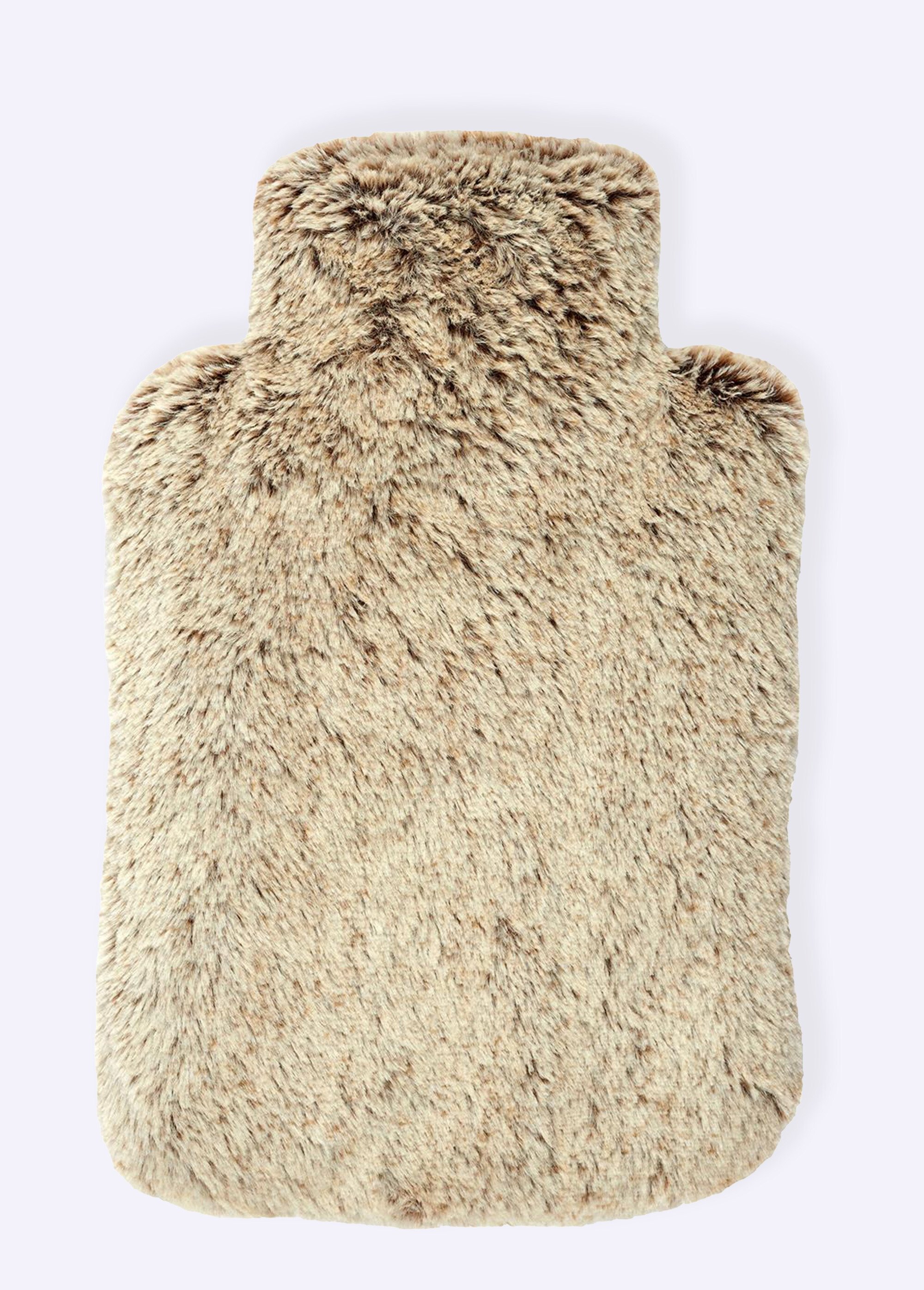 Bouillotte micro ondable + housse fourrure