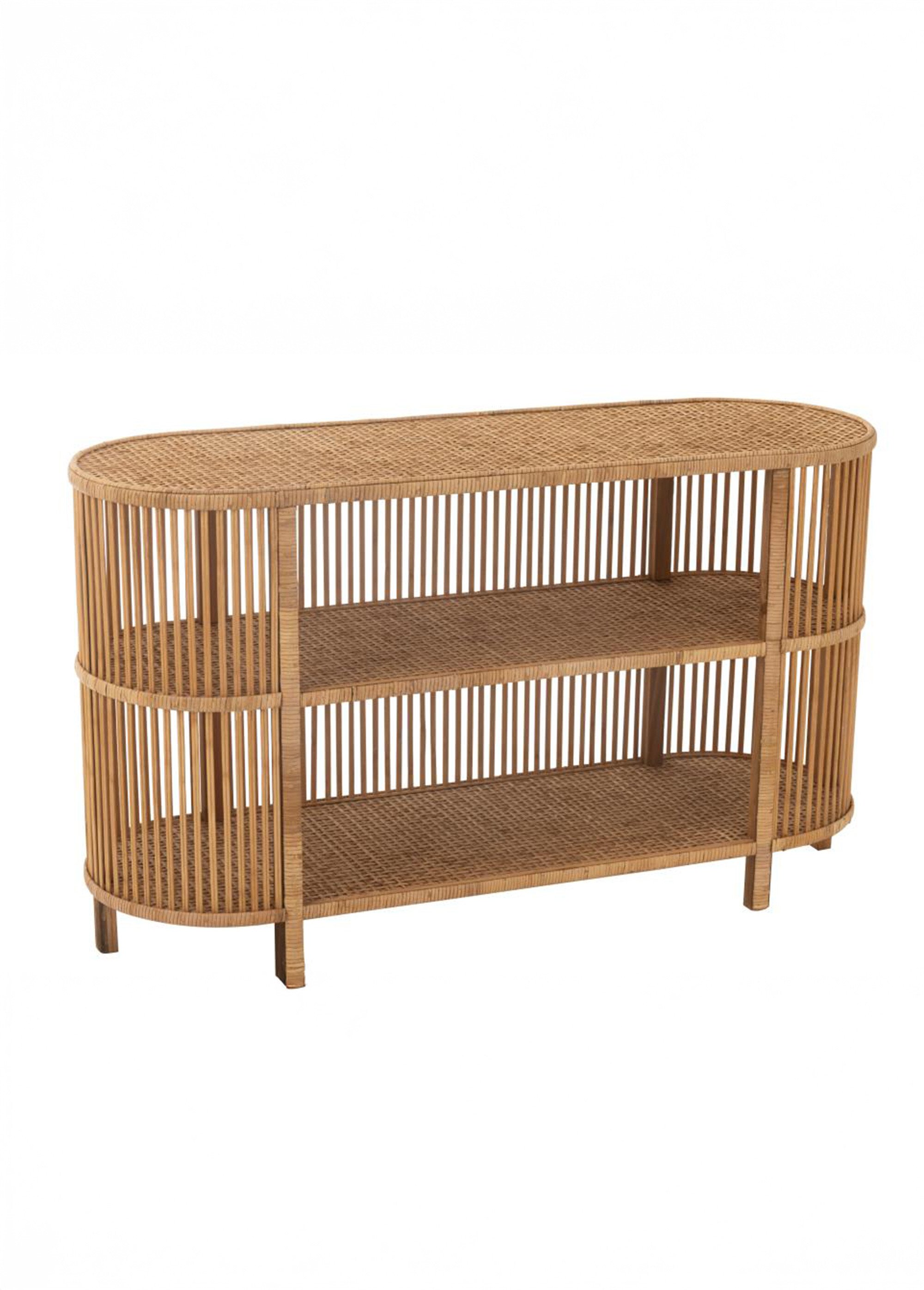 Buffet ajouré tressé, bambou et rotin BEIGE JP-46372 FA1