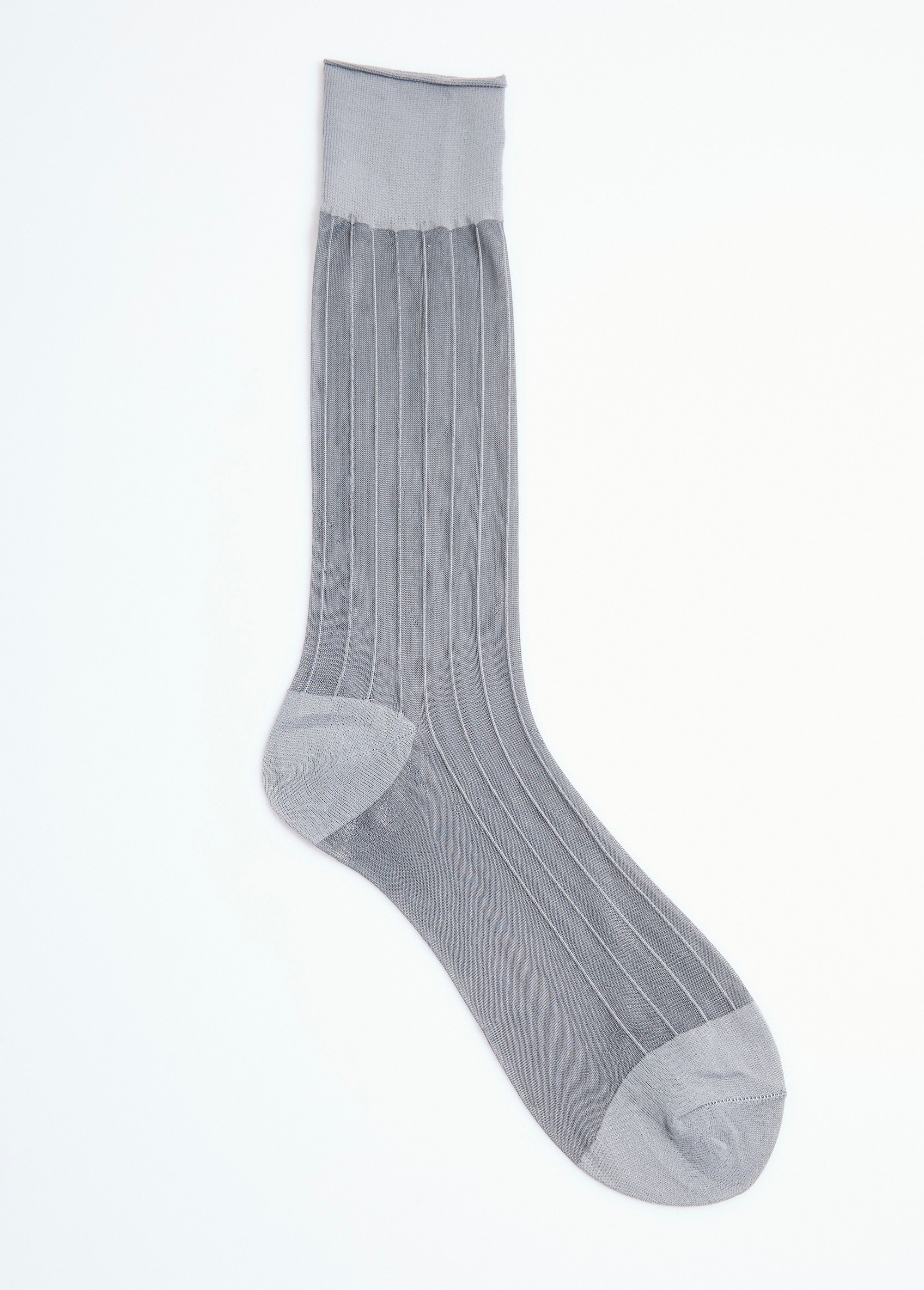 Chaussettes voile à côtes