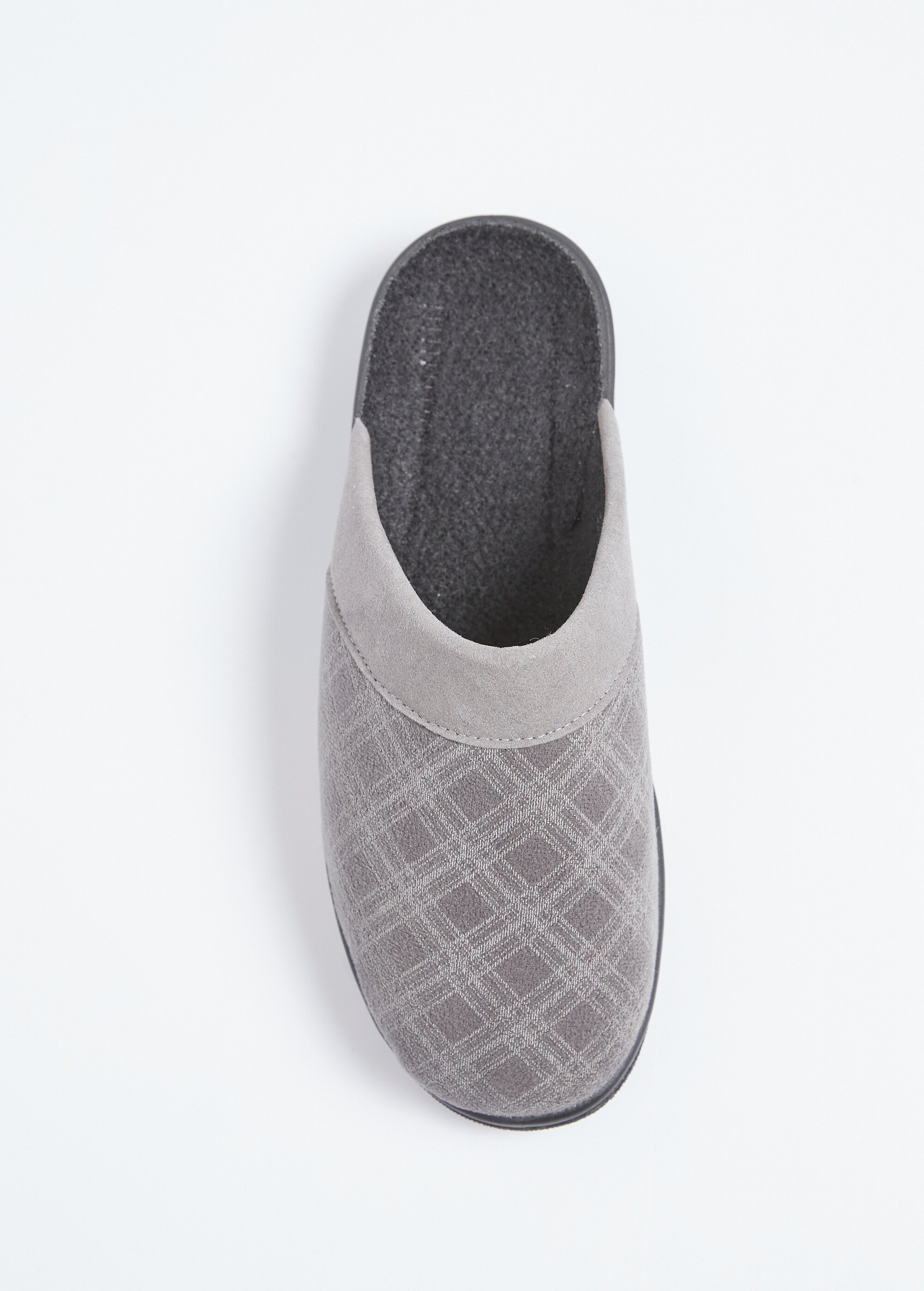 Chaussons mules compensées mixtes largeur confort Femme Gris ONZE OV1