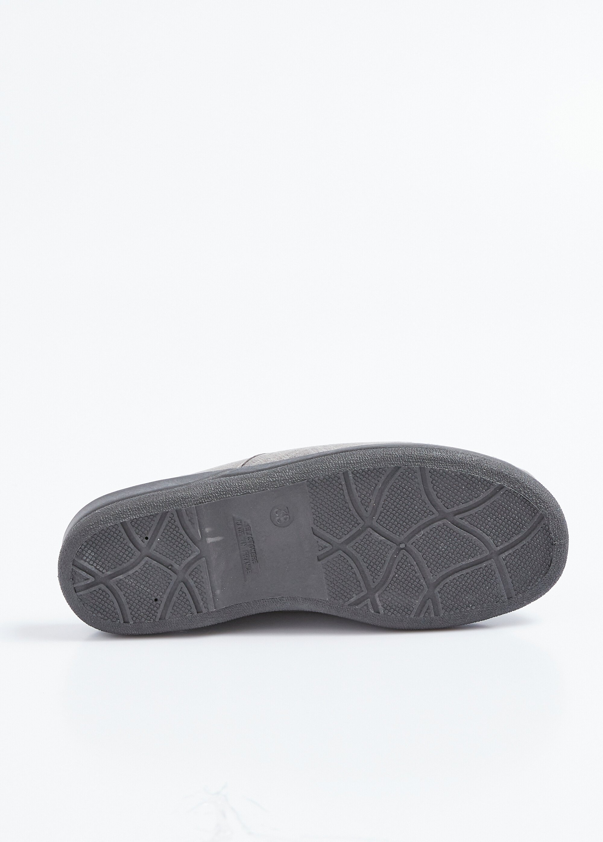 Chaussons mules compensées mixtes largeur confort Femme Gris ONZE UN1