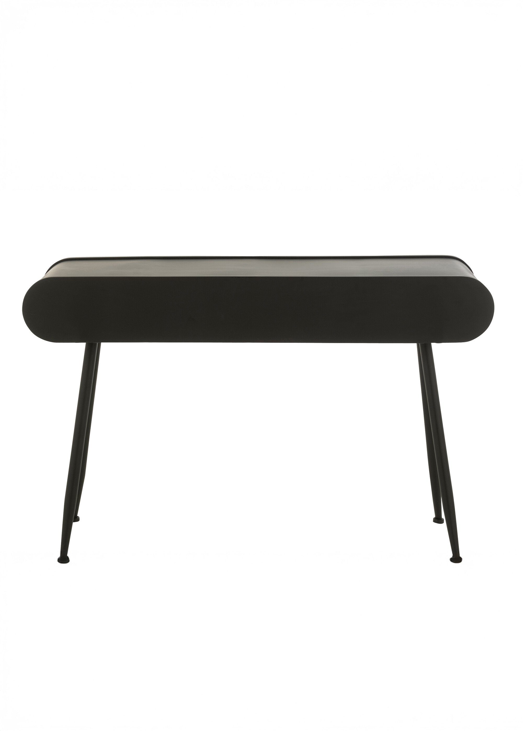 Console arrondie métal et tiroir bois NOIR JP-55969 DO1