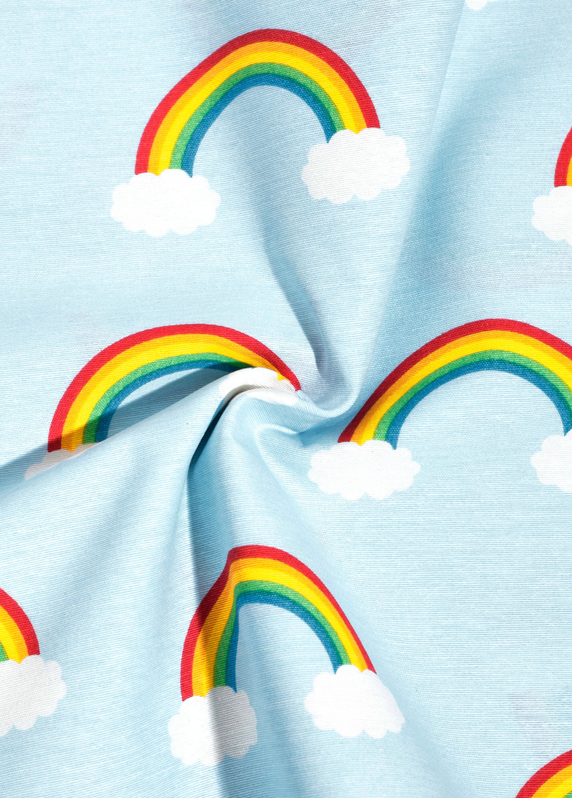 Coupon tissu déco, arc en ciel 2x1,4m FD BLEU COT149857 FA1