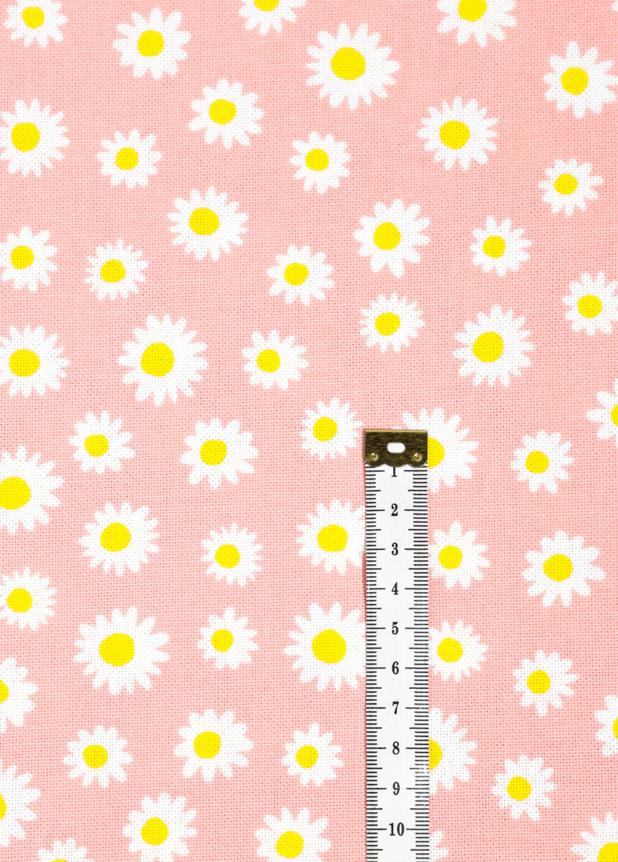 Coupon tissu déco, pâquerettes 2x1,4m