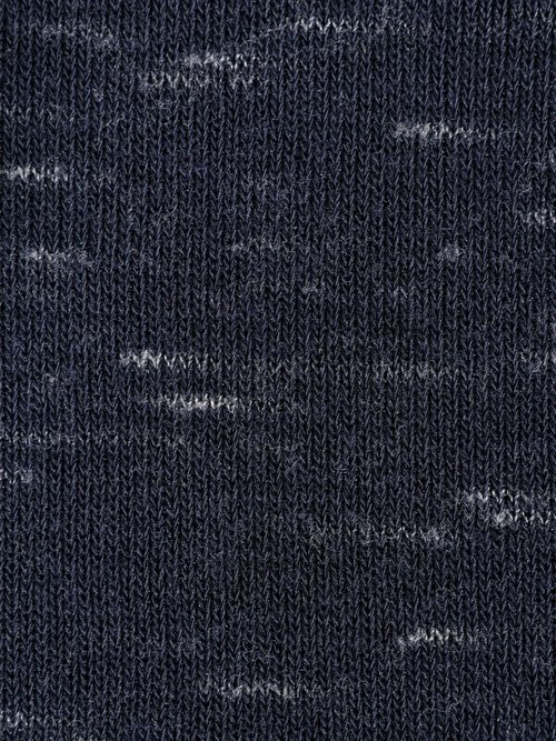 Coupon tissu habillement jersey moucheté BLEU COT128266 DE2