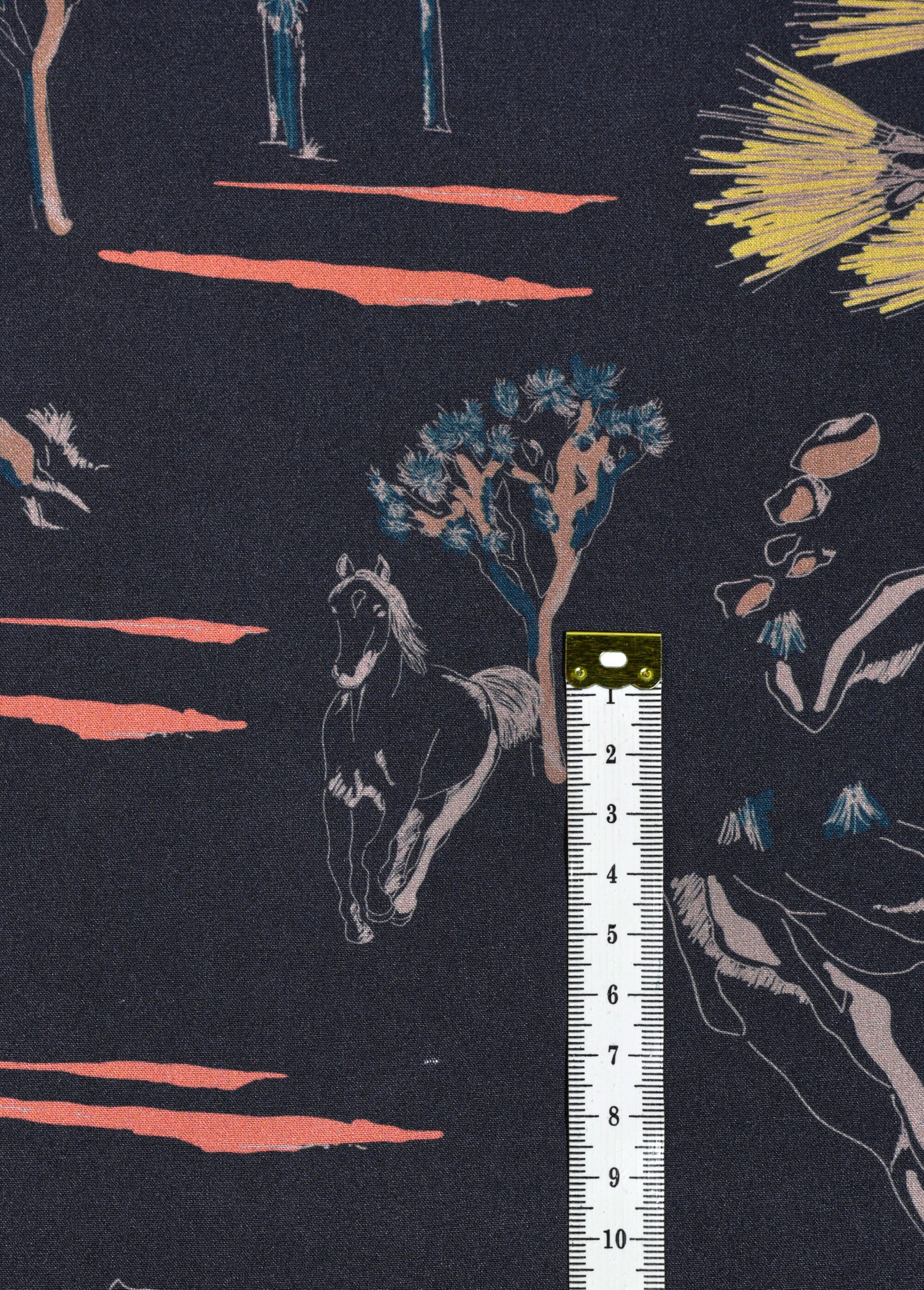 Coupon tissu habillement, poétique NOIR COT136721 DE1