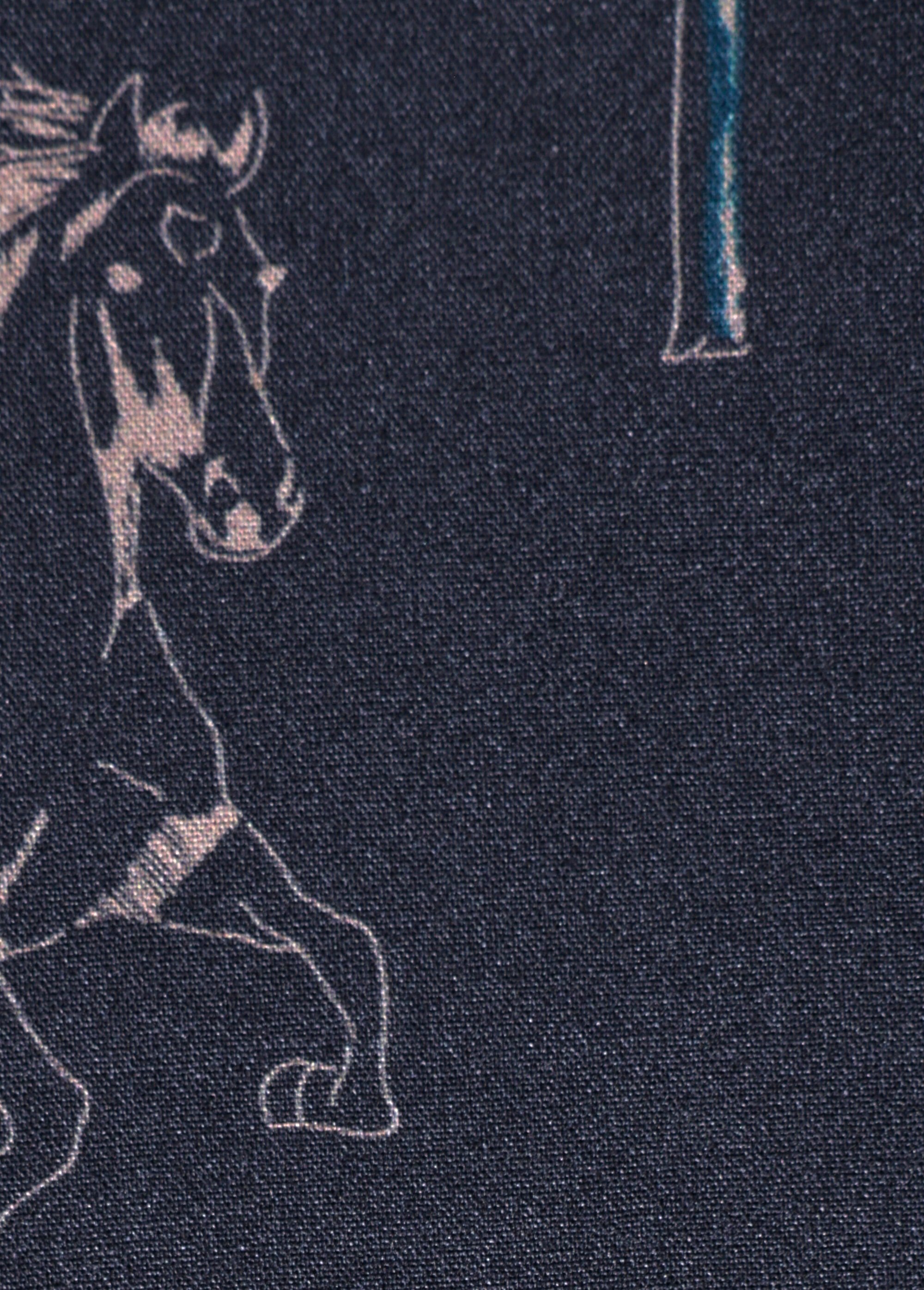 Coupon tissu habillement, poétique NOIR COT136721 DE2