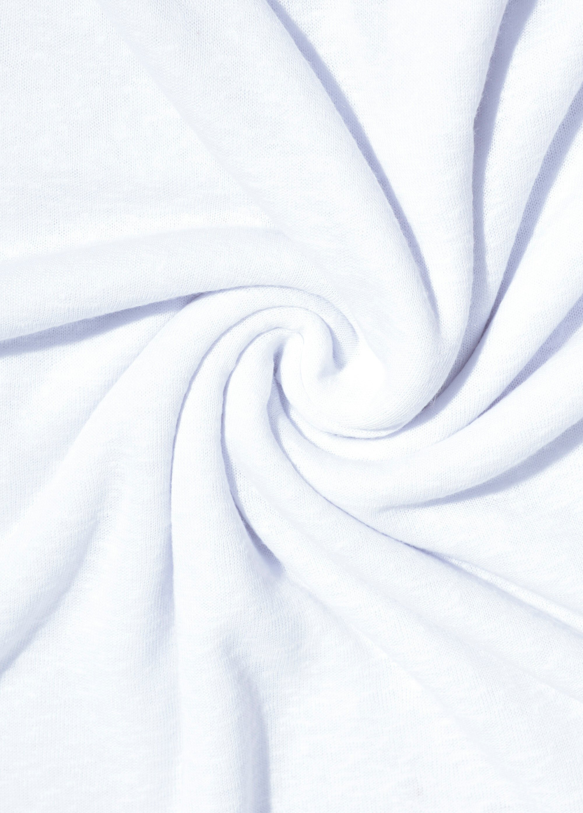 Coupon tissu jersey flammé, lait BLANC COT139442 FA1