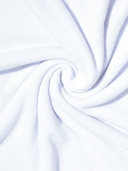 Coupon tissu jersey flammé, lait BLANC COT139442 FA1