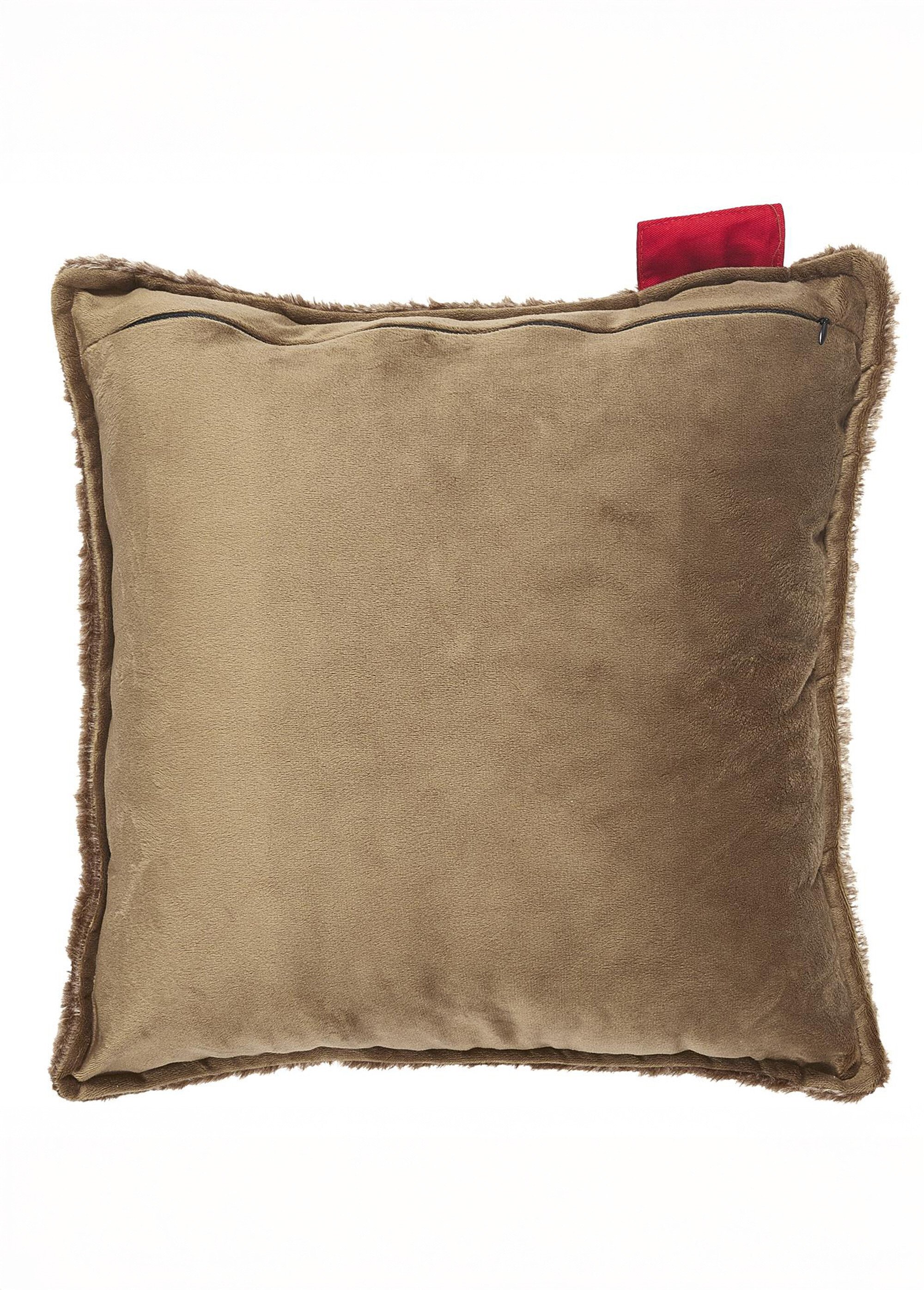 Coussin chauffant USB en fourrure Marron CMP-SB0045 DO1