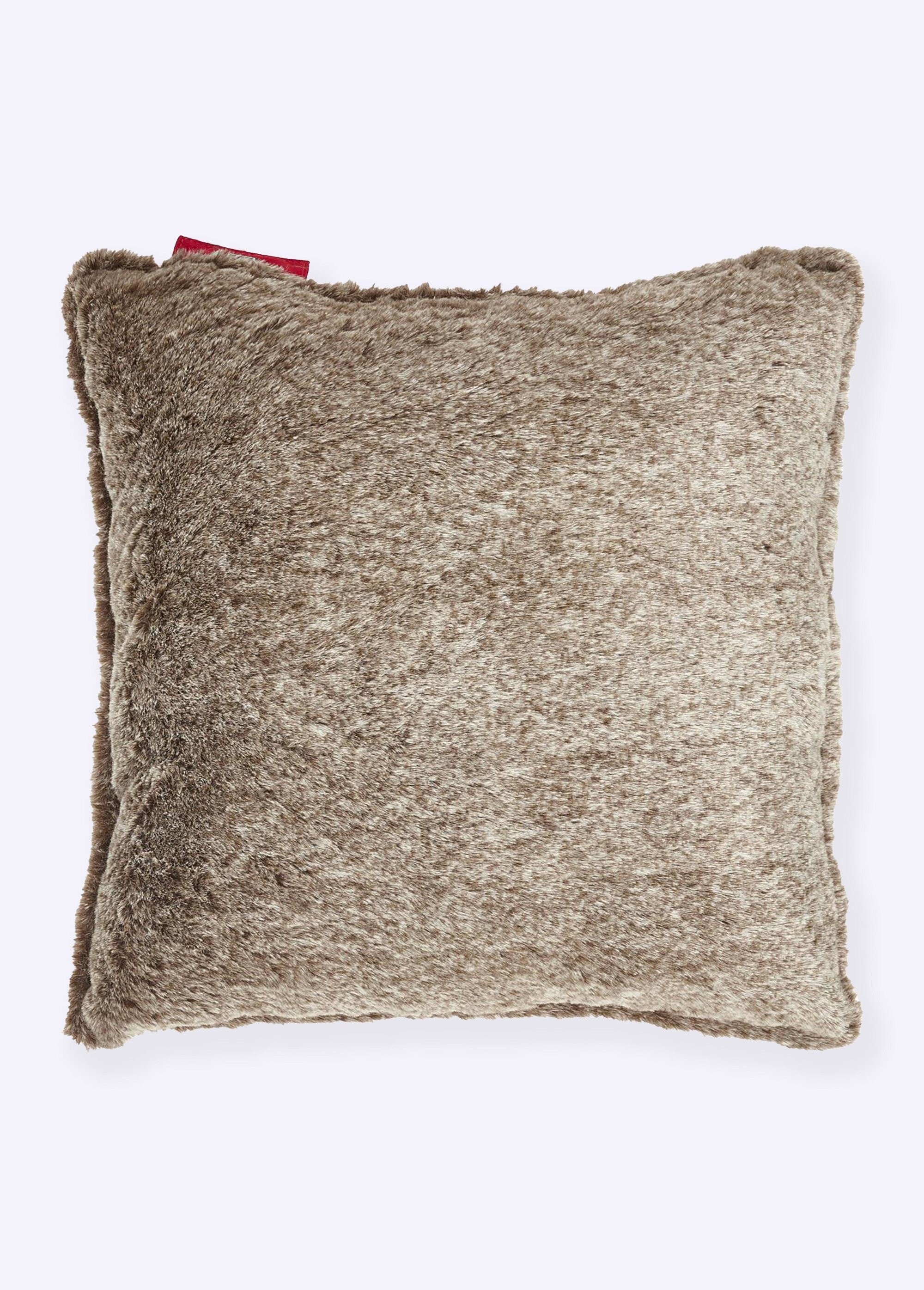 Coussin chauffant USB en fourrure Marron CMP-SB0045 FA1