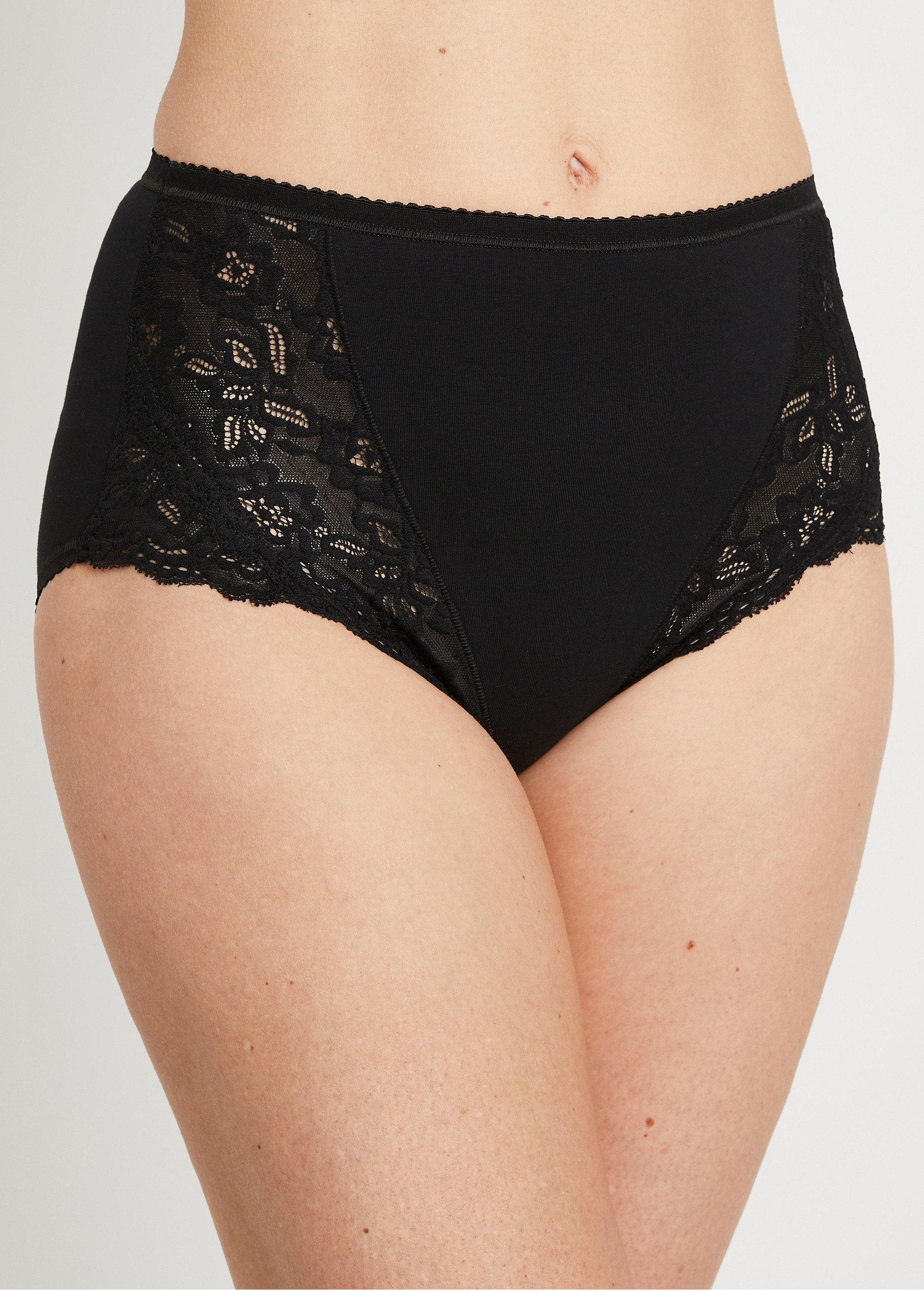 Culottes hautes couvrantes en dentelle