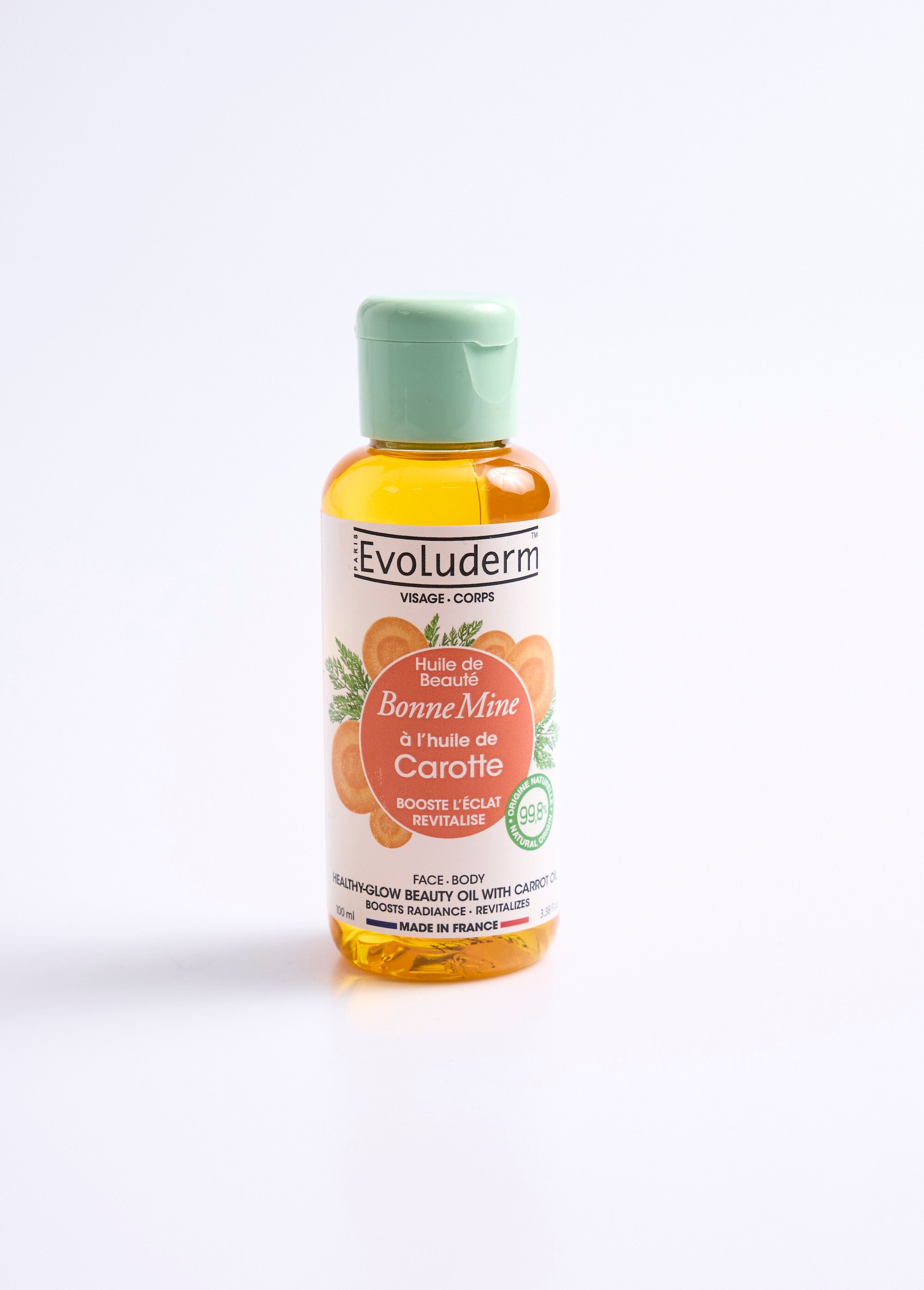 Huile de carotte effet bonne mine Orange EVOHUILECAROTTE FA1
