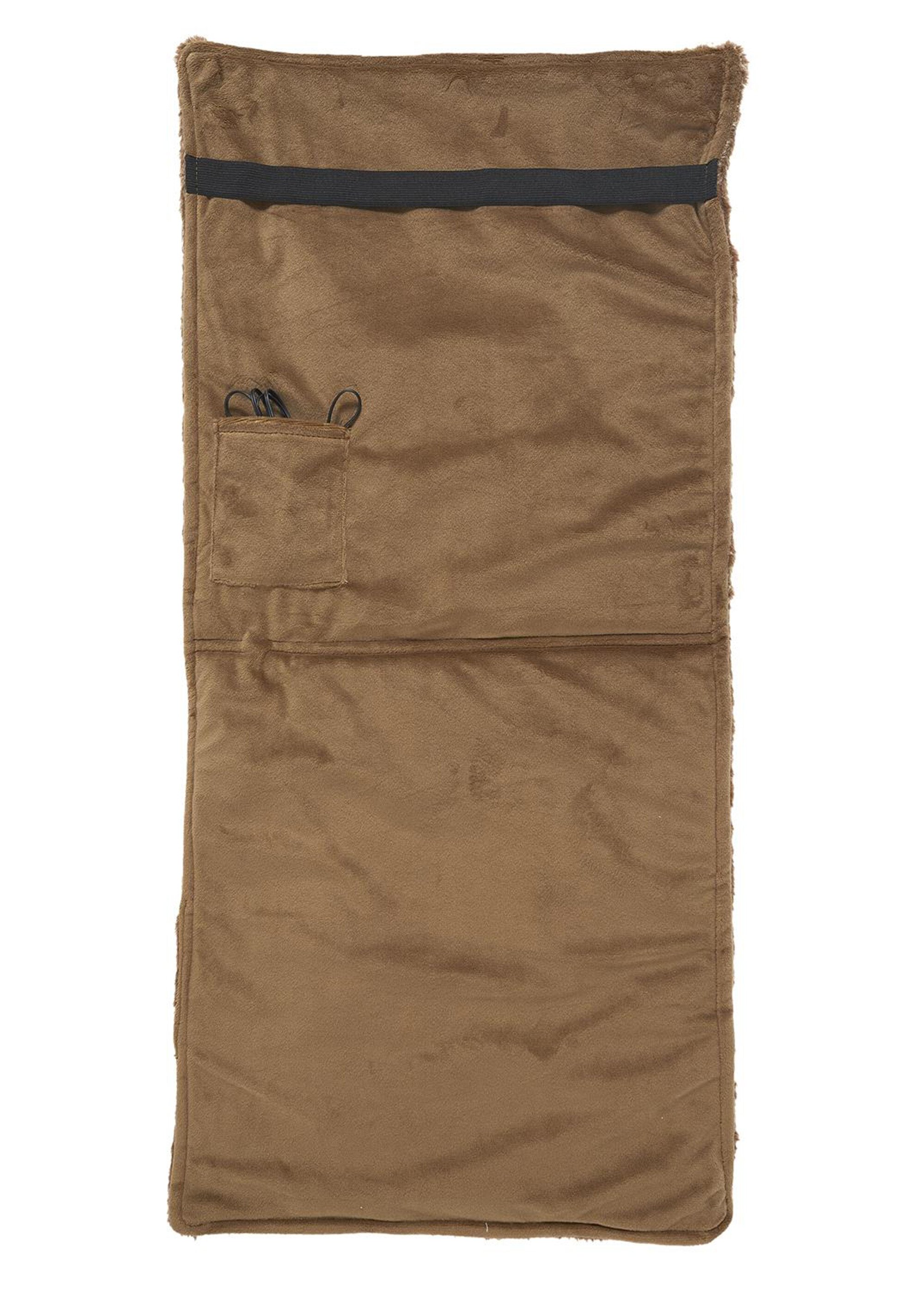 Jeté couvre siège chauffant USB fourrure Marron CMP-SB0041 DO1