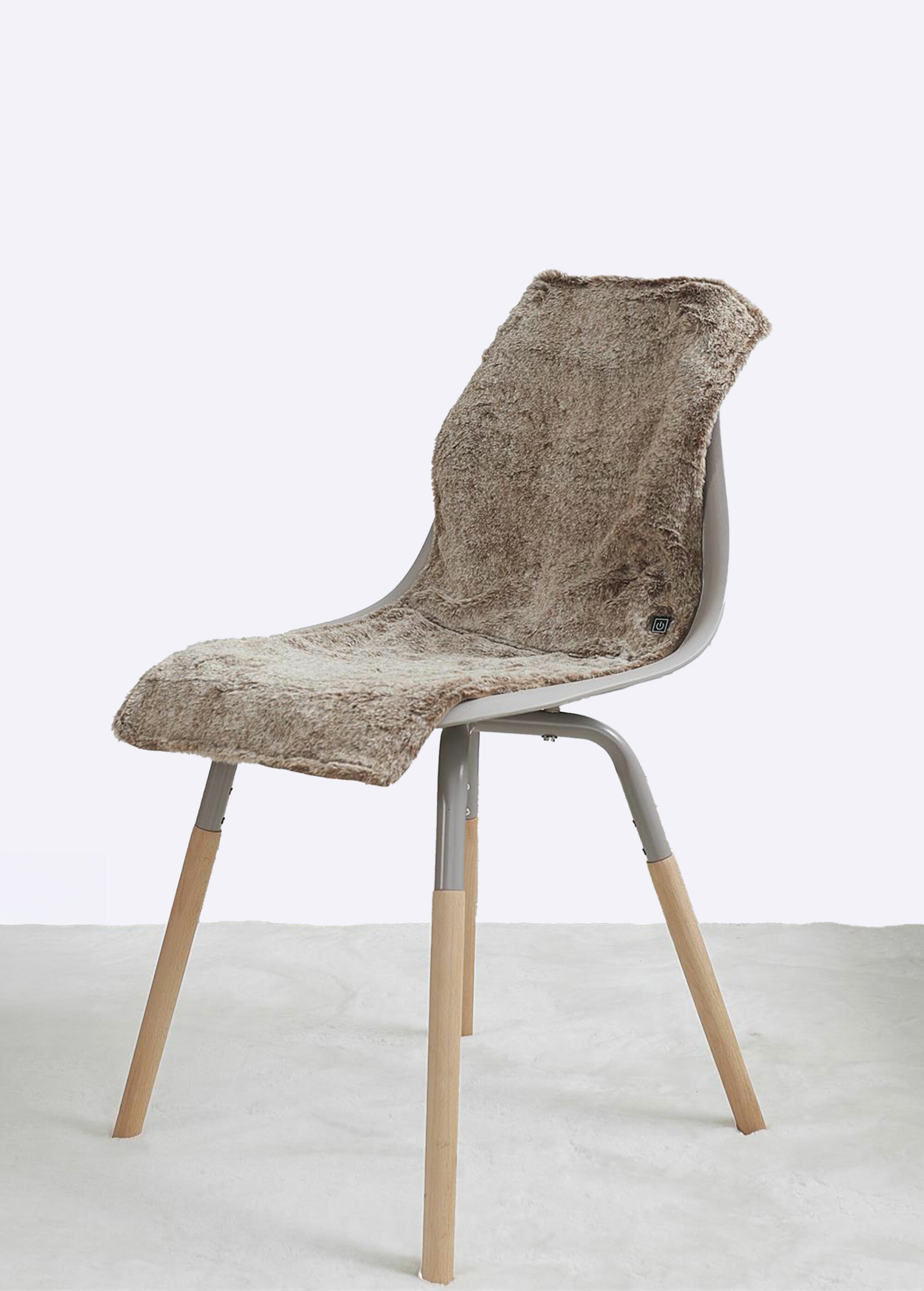 Jeté couvre siège chauffant USB fourrure