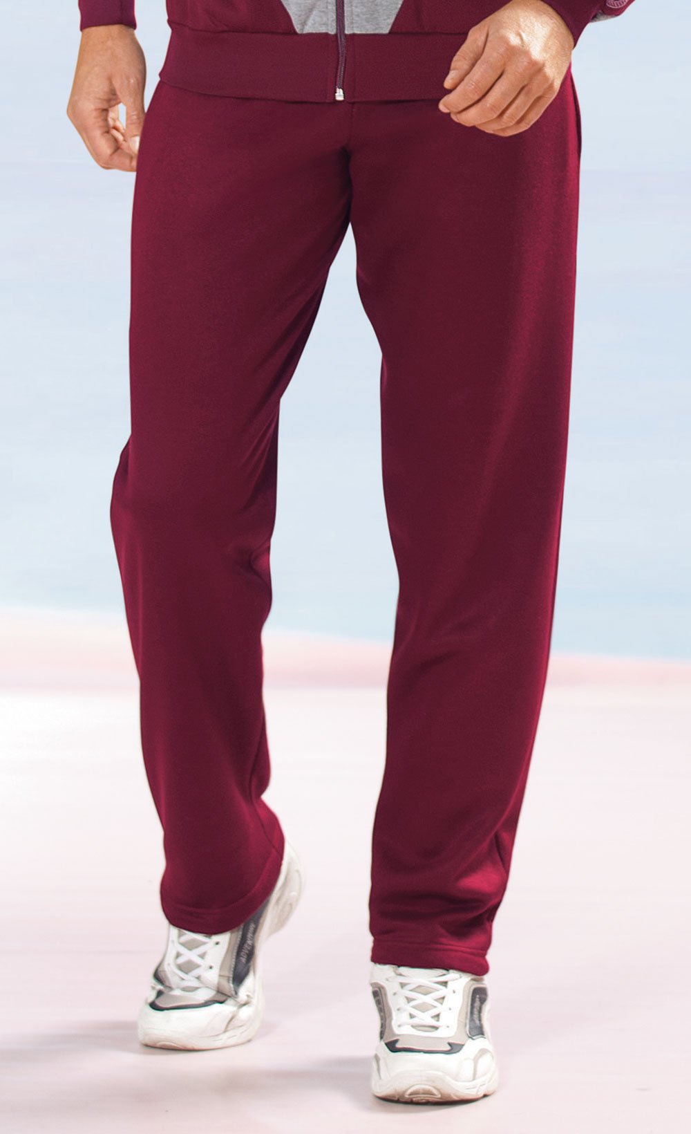 Pantalon de jogging molleton ceinture élastiquée Homme Rouge FANO FA1