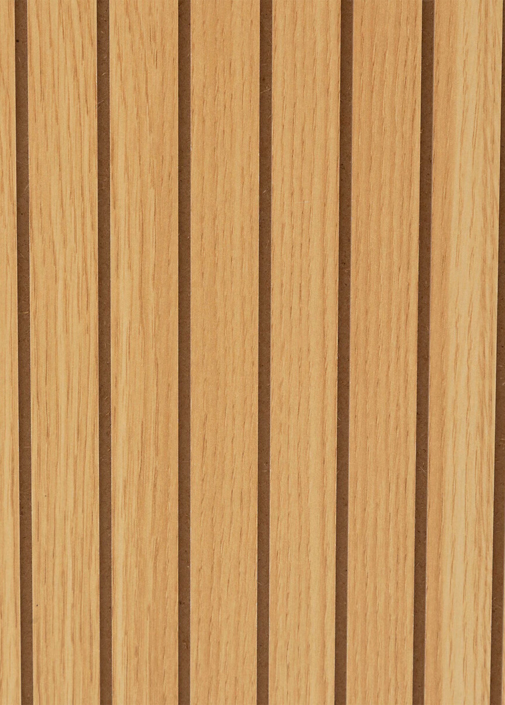 Module 4 cases avec décor bois rainuré BEIGE JJA-193621 DE4