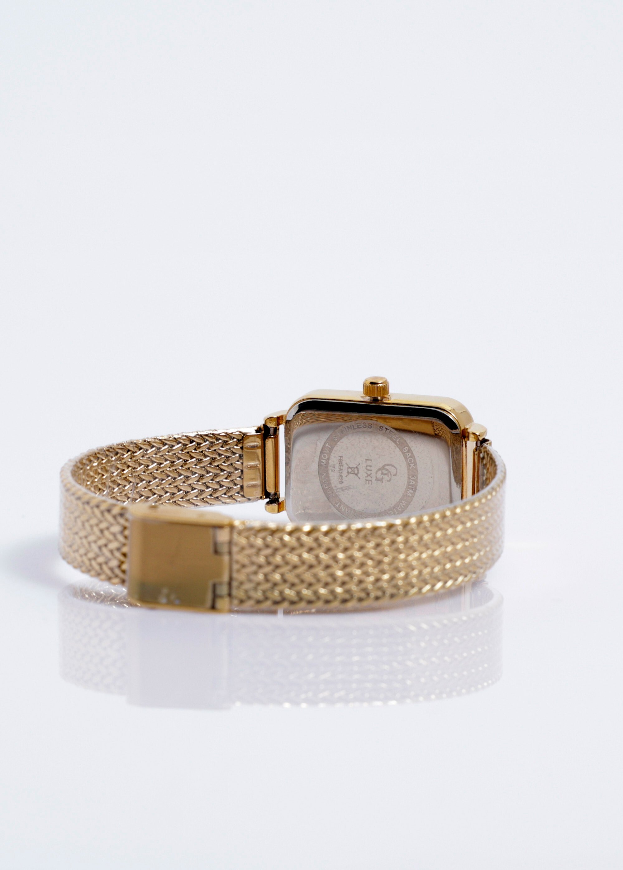 Montre bijou cadran rectangulaire strass Vert FASFBFA1820 DO1