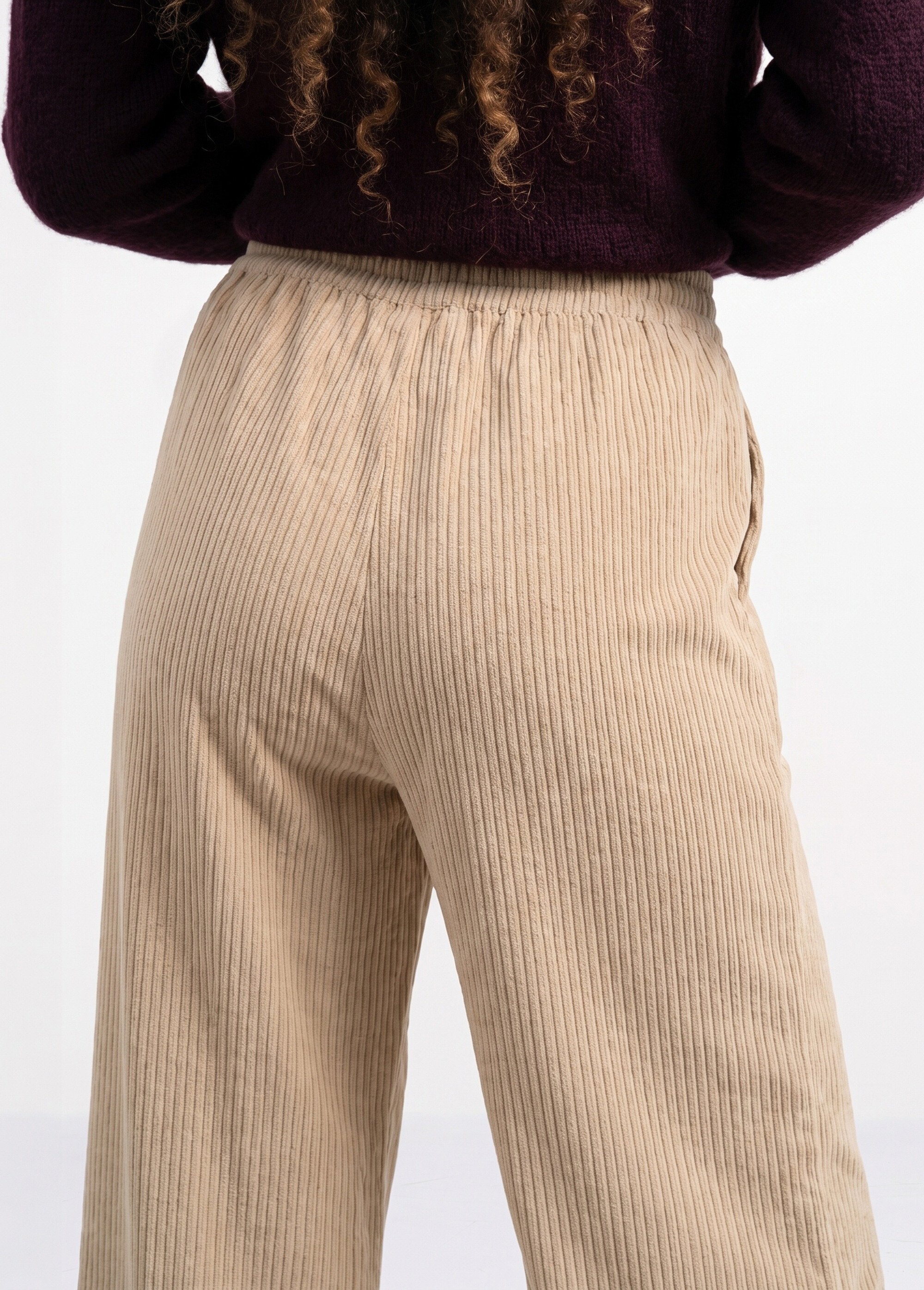 Pantalon élastique velours grosses cotes