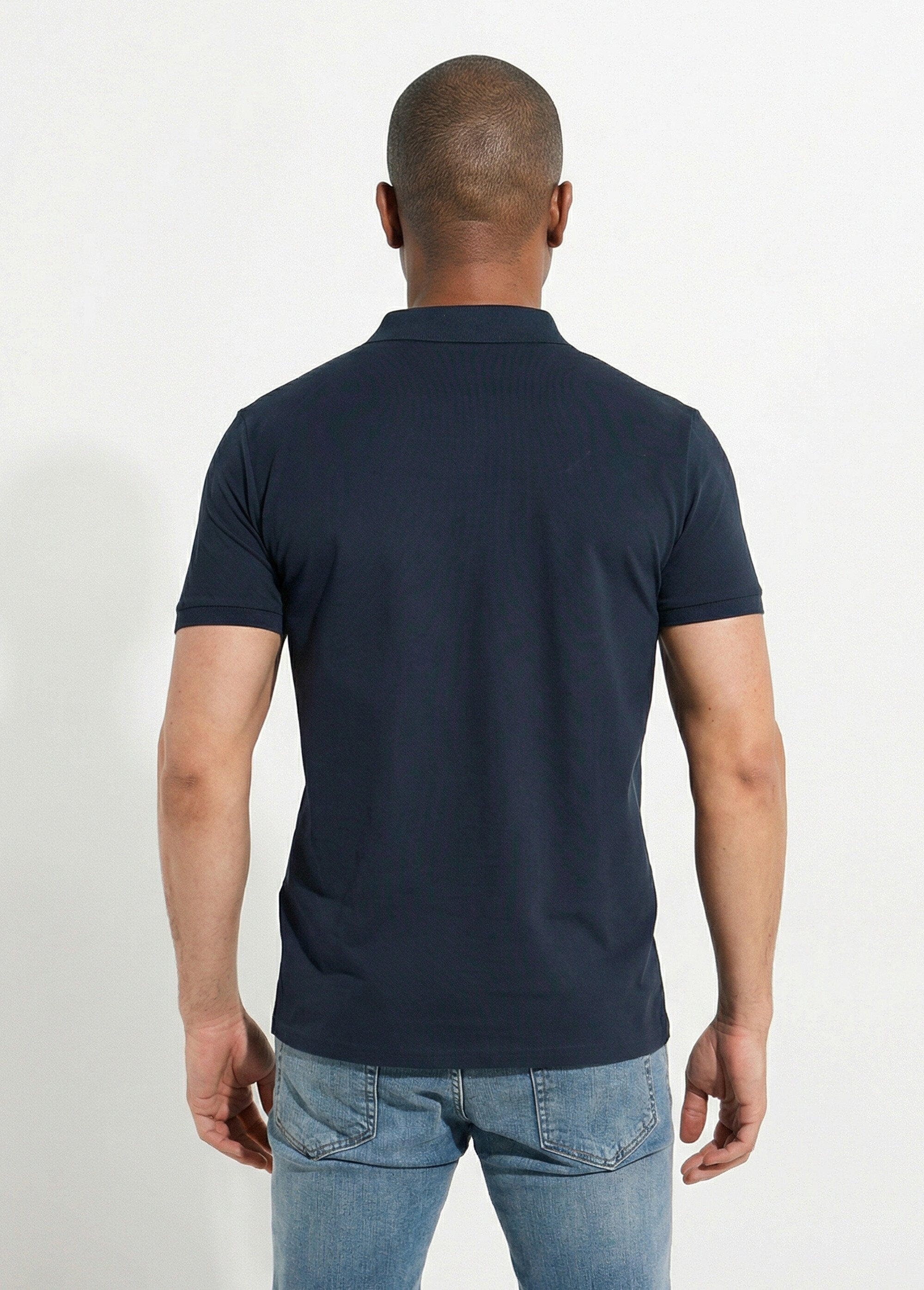 Polo homme manches courtes maille piquée