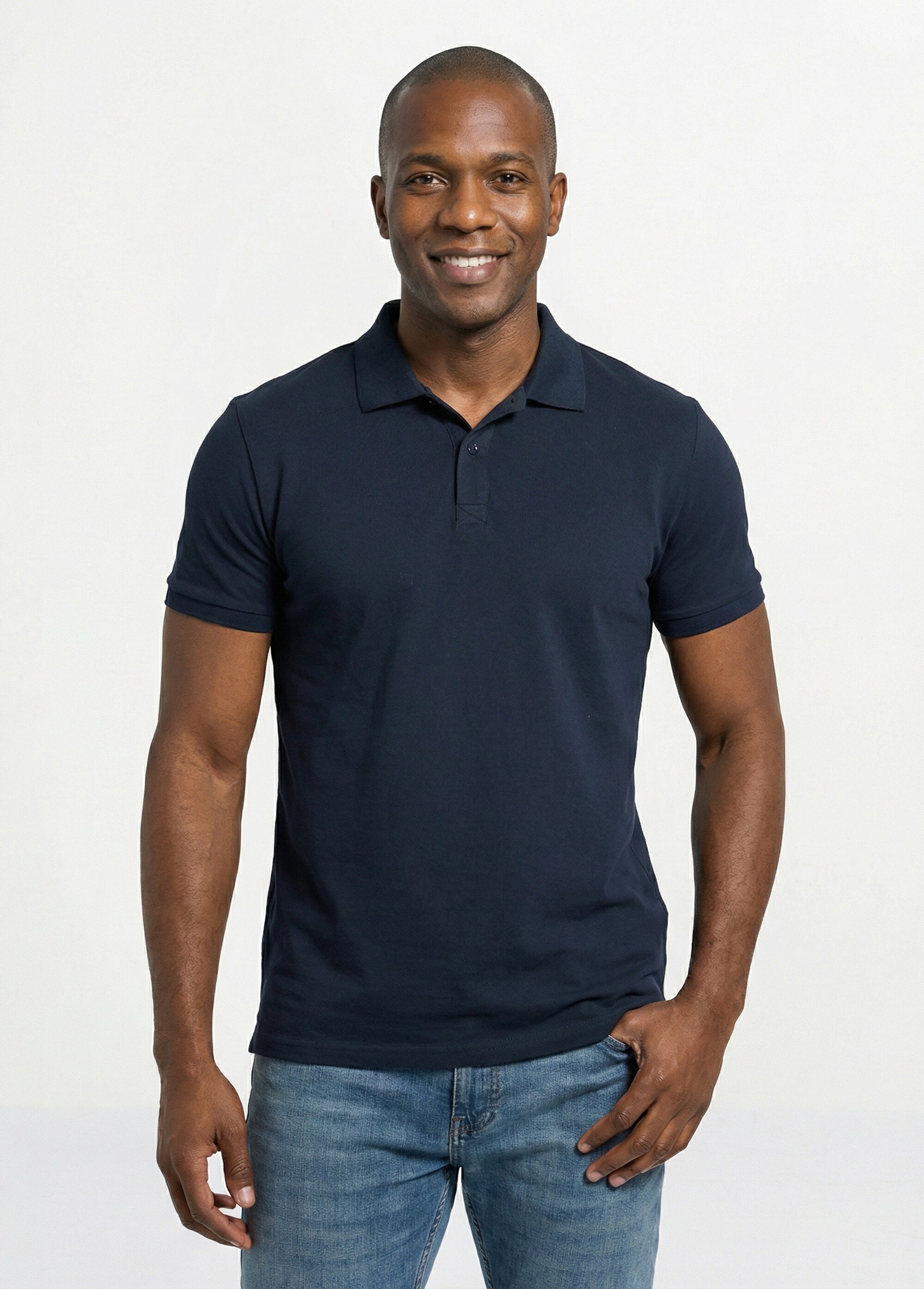 Polo homme manches courtes maille piquée