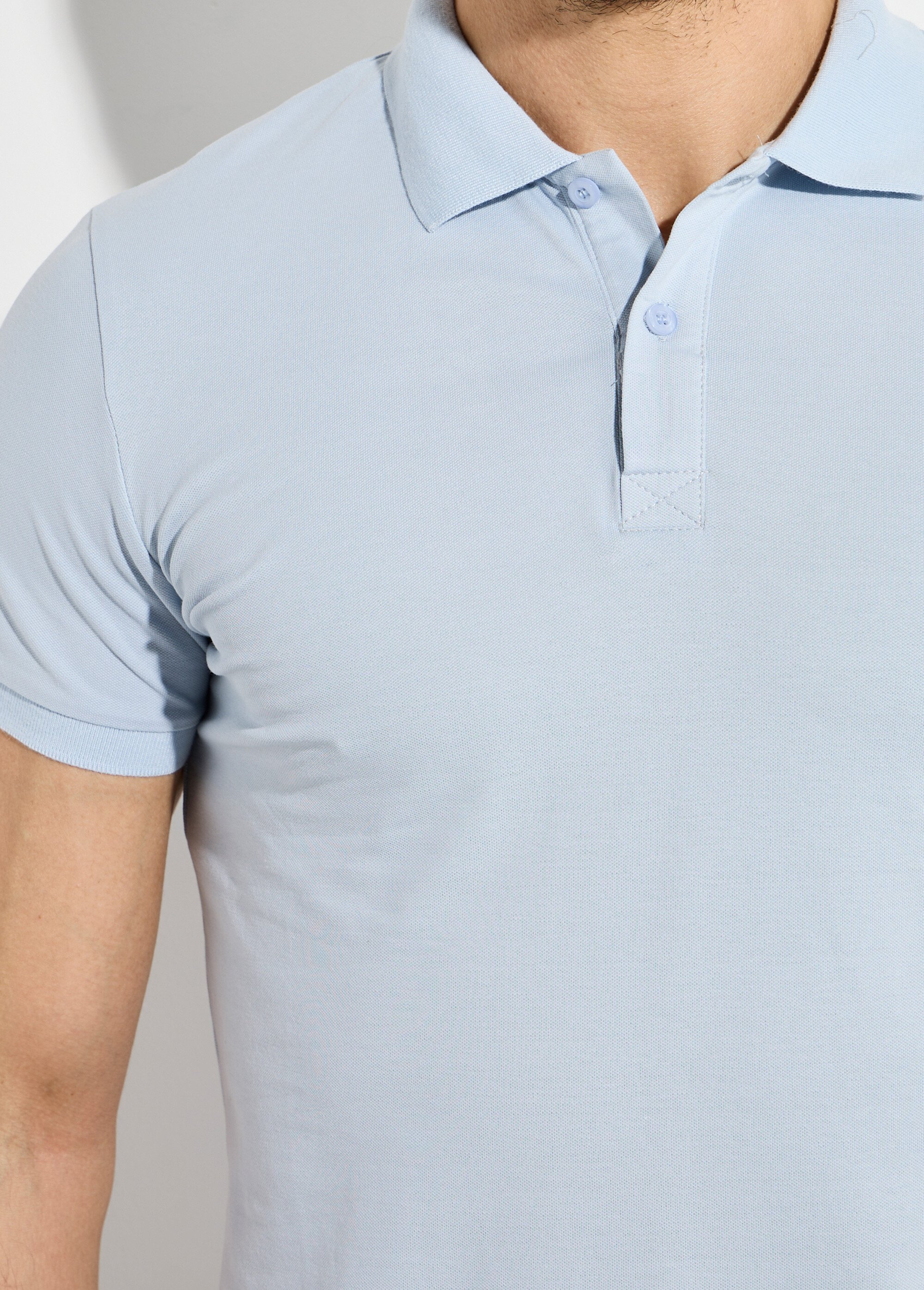 Polo homme manches courtes maille piquée