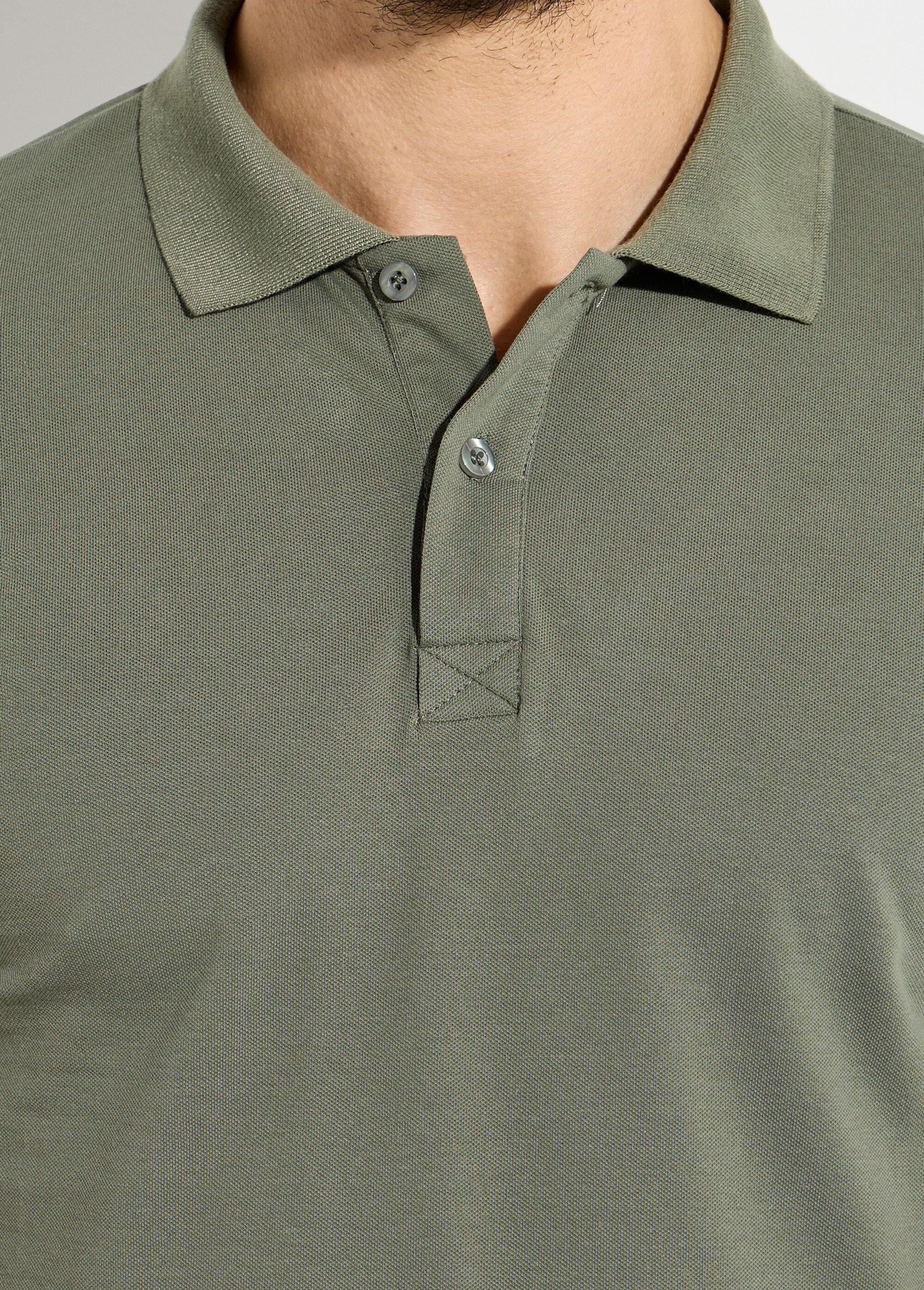 Polo homme manches courtes maille piquée