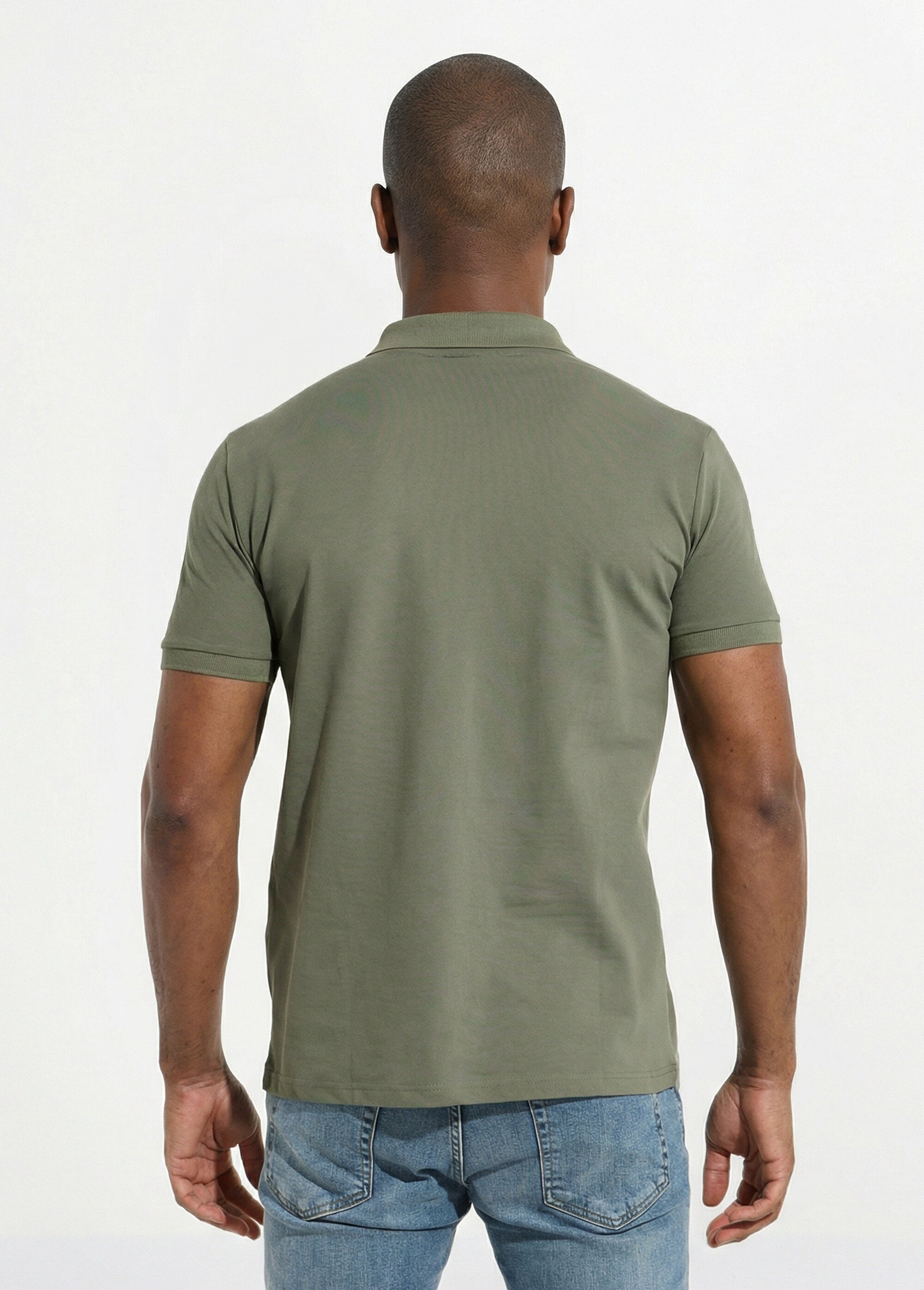 Polo homme manches courtes maille piquée