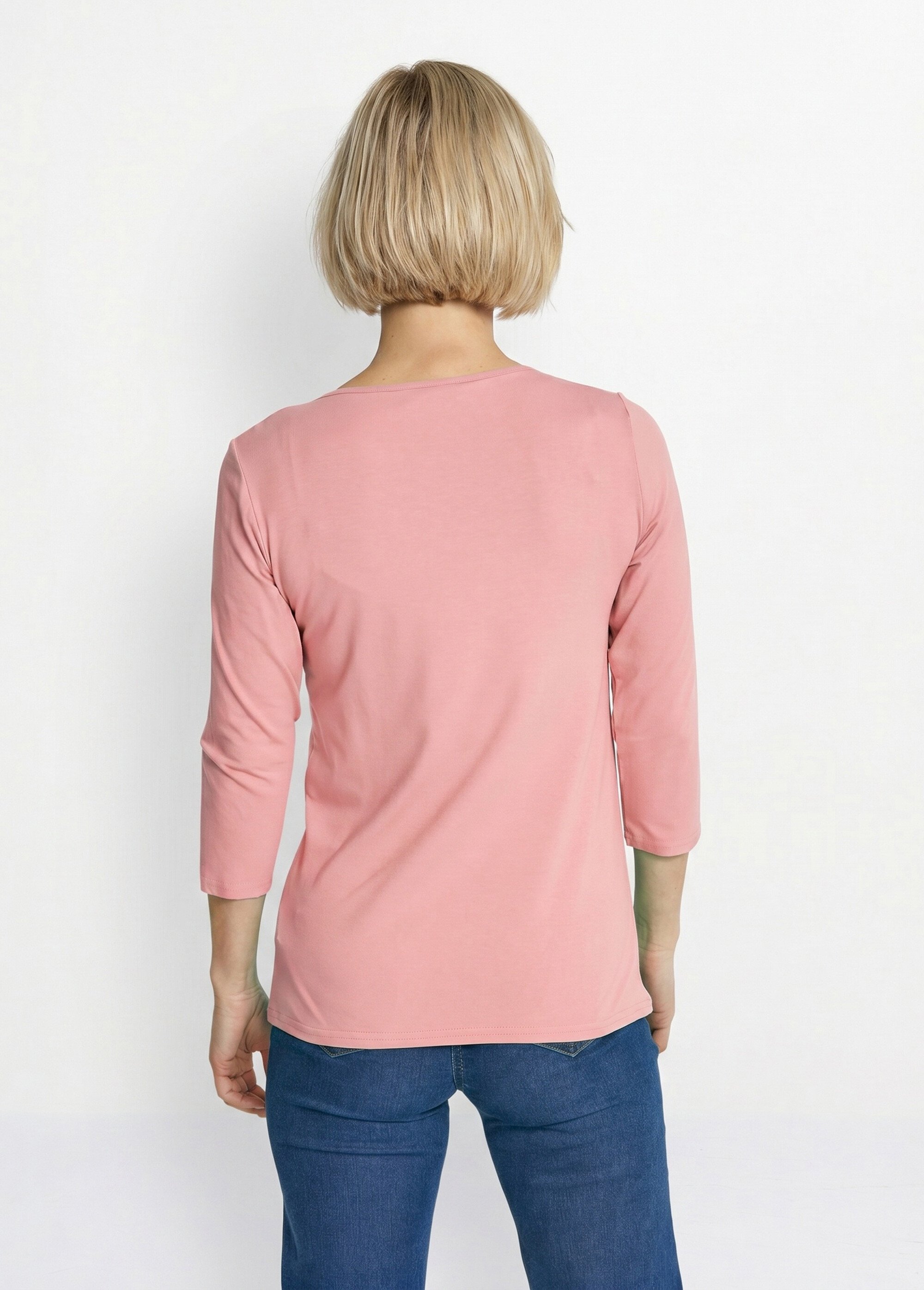 T-shirt manches 3/4 clouté fantaisie Femme Rose CHAPLIN DO1