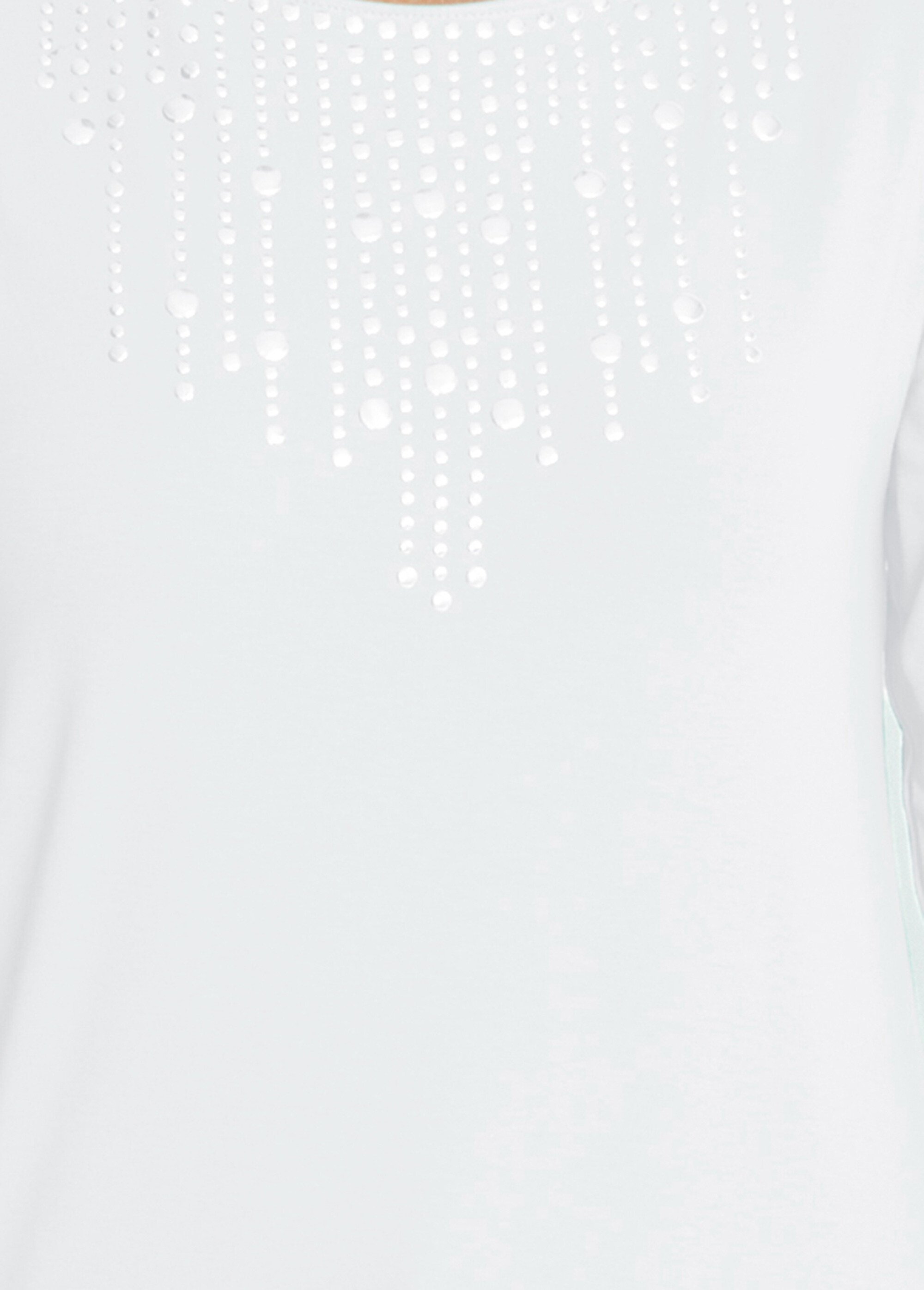T-shirt manches 3/4 clouté fantaisie