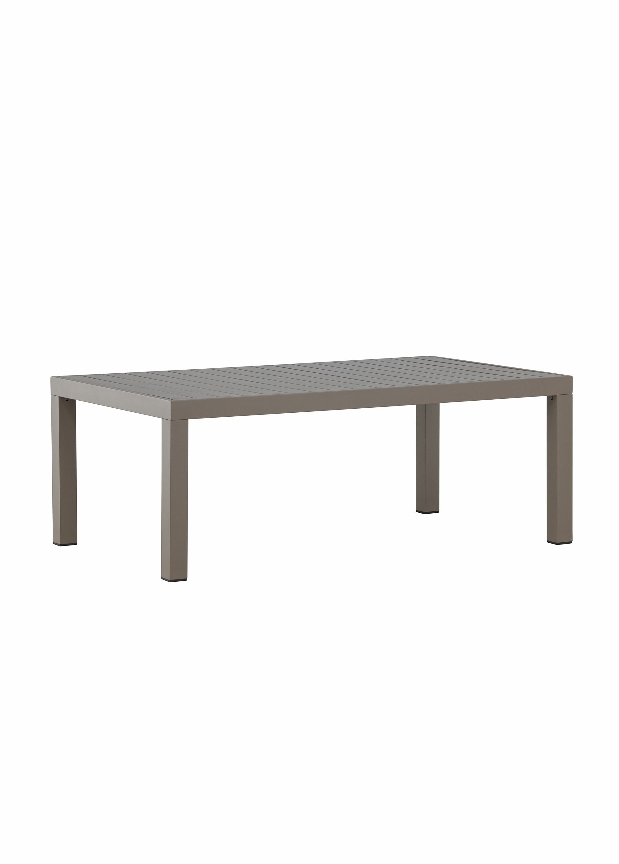 Table basse d'extérieur en alu rainuré MARRON VEN-2113-222 FA1