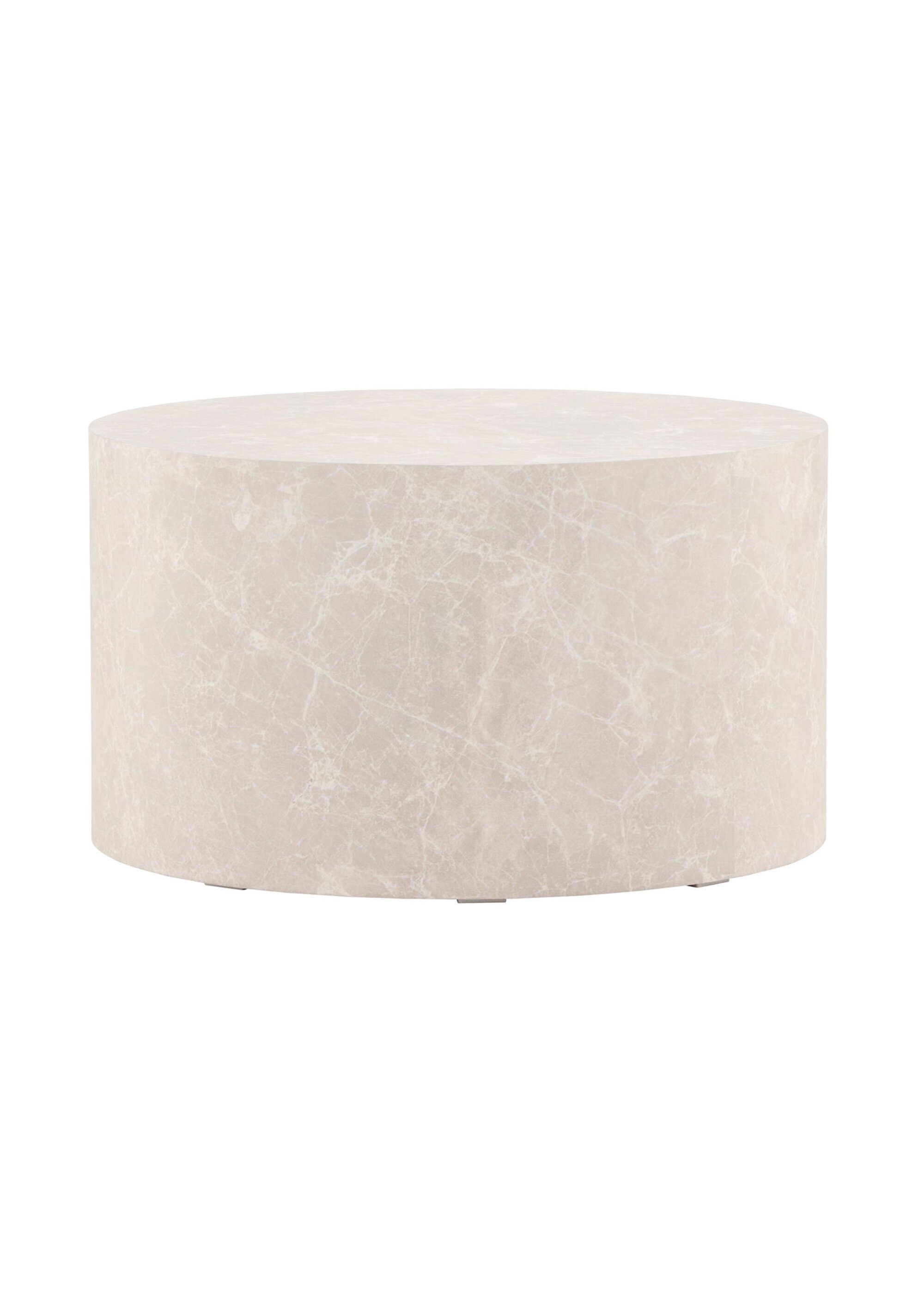 Table ronde design effet pierre