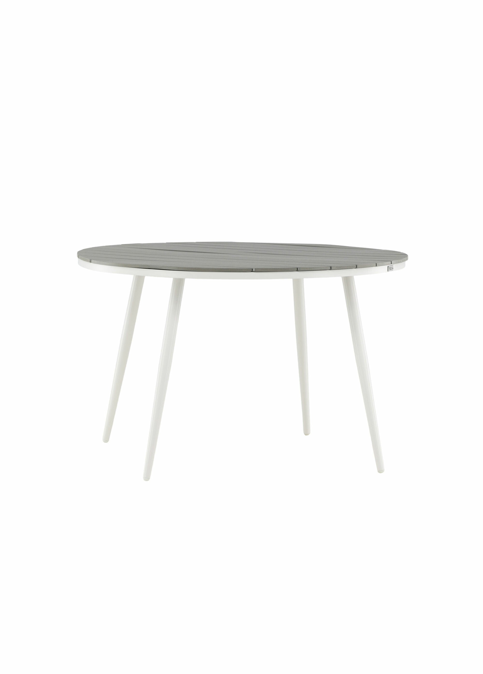 Table ronde jardin alu et érable, 120cm GRIS VEN-2080-400 FA1