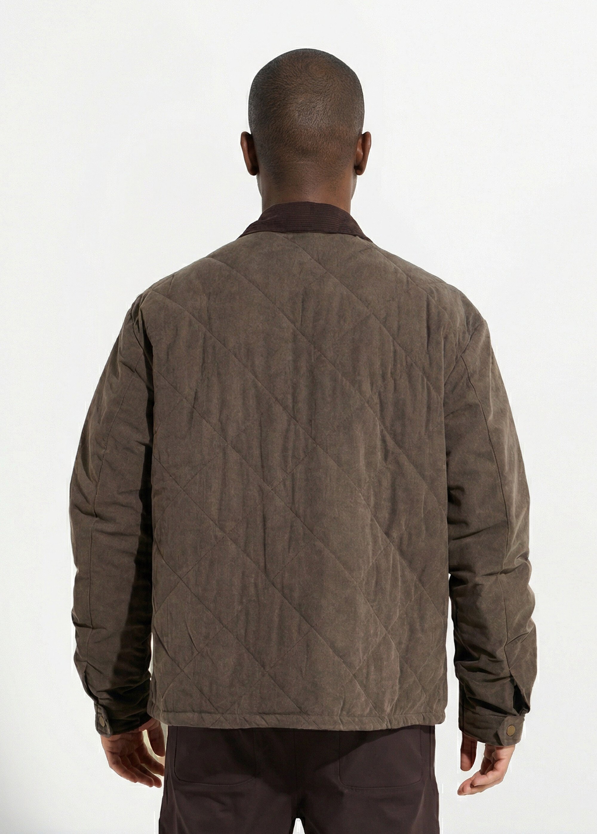 Veste matelassée en velours fine cotes