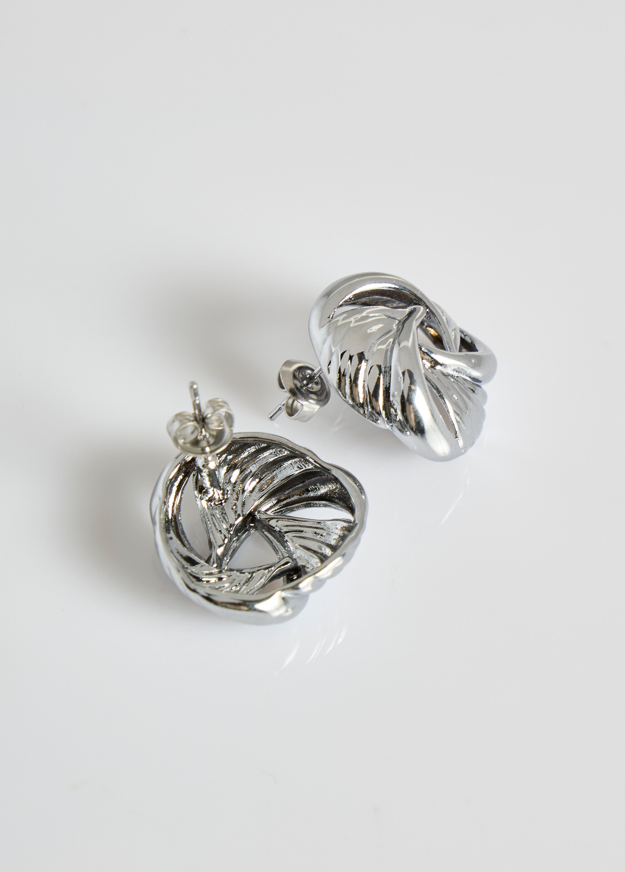 Boucles d'oreilles acier inox tourbillon