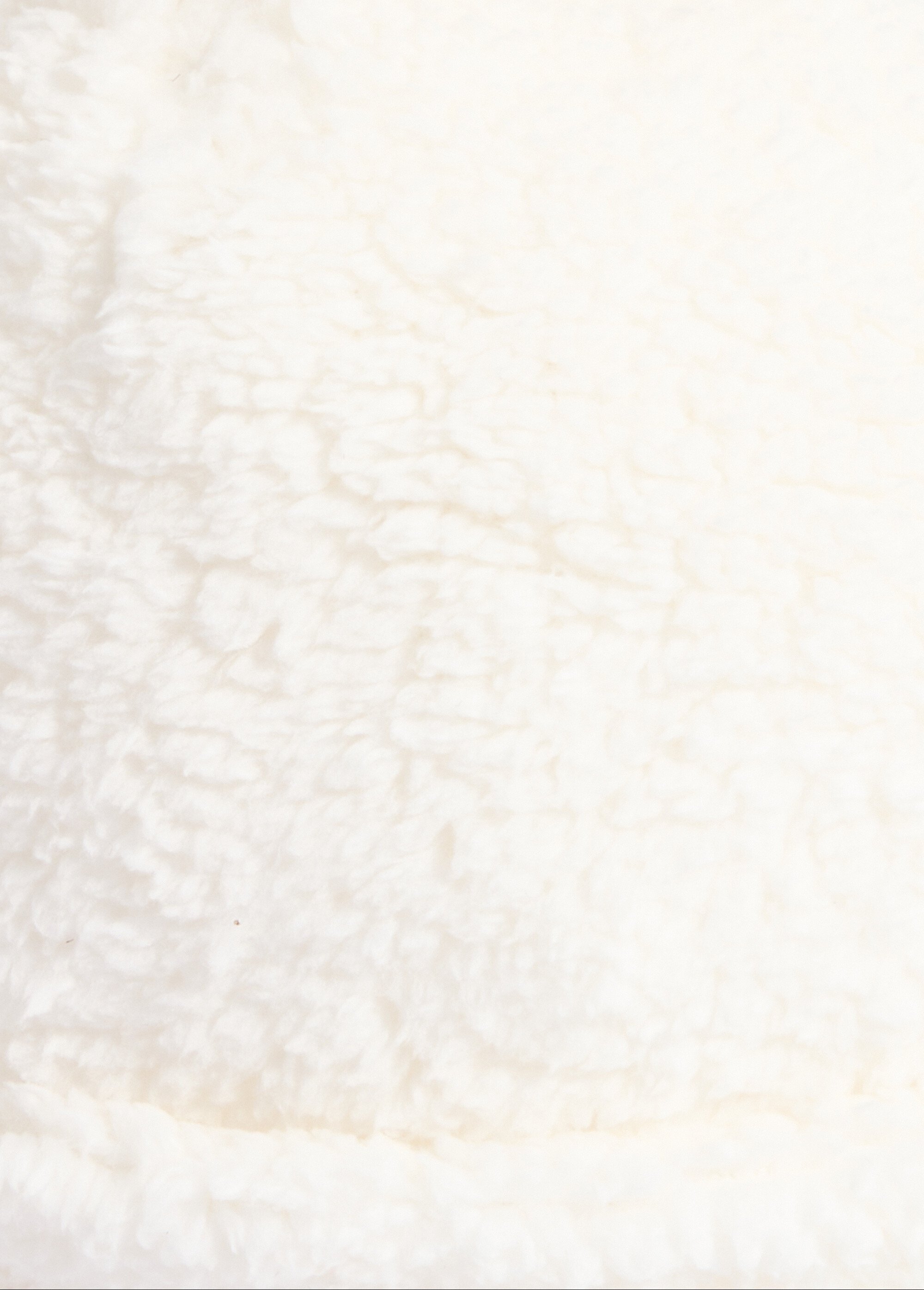 Bonnet polaire uni façon sherpa + pompon Femme Blanc NES180LSHW2501 DE1