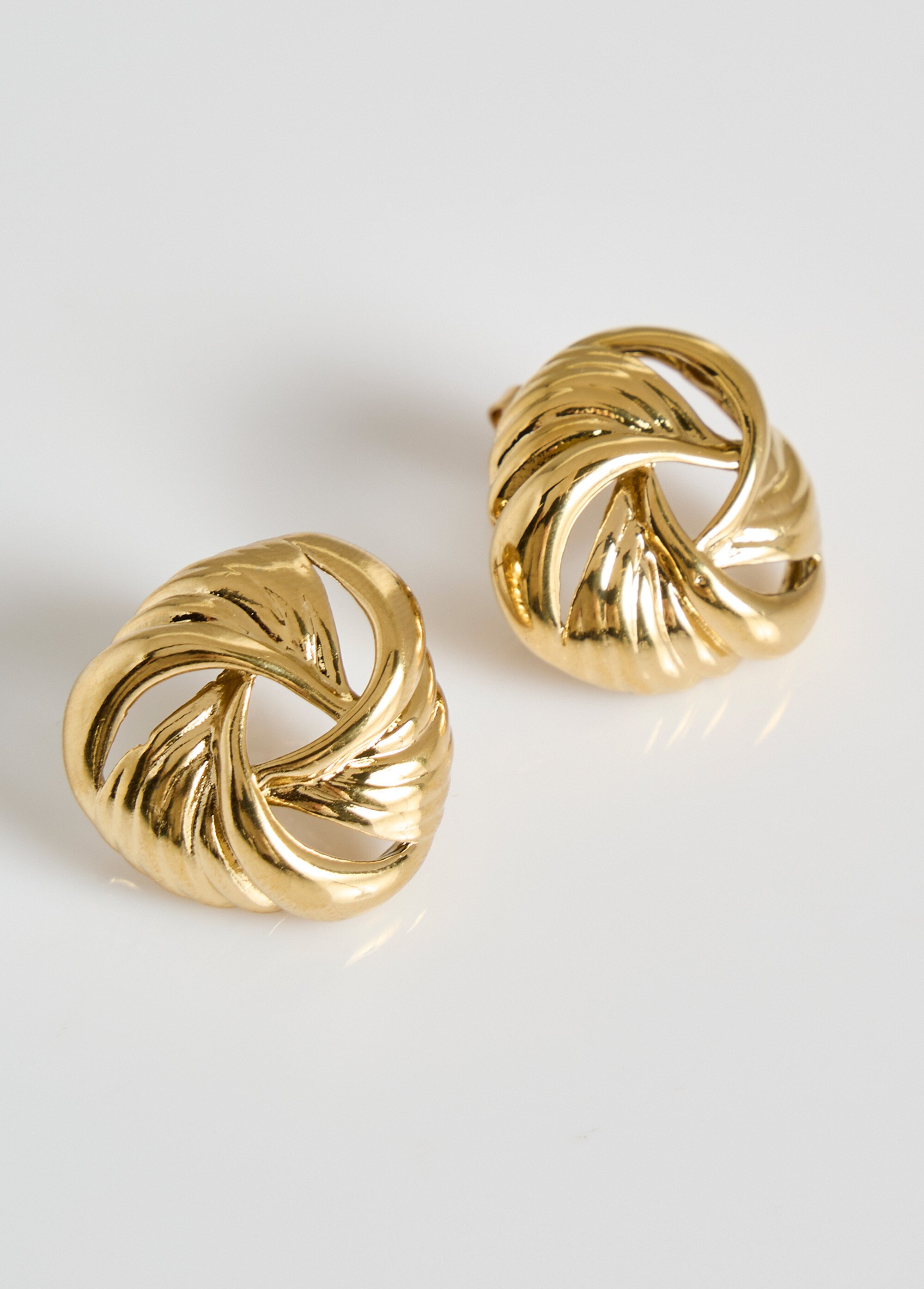 Boucles d'oreilles acier inox tourbillon