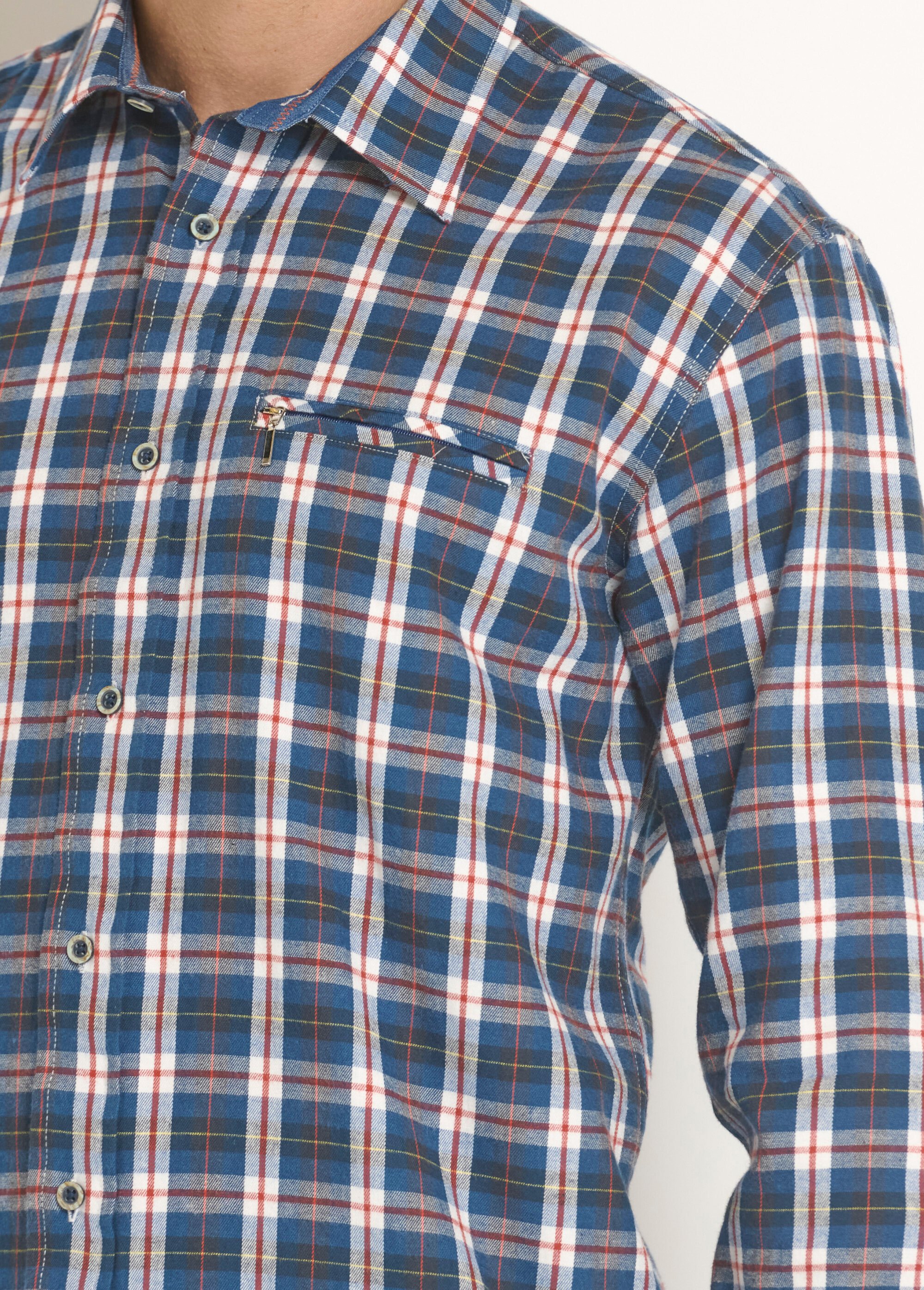 Homme Pepe Jeans Chemises | CHEMISE EN FLANELLE À CARREAUX Dulwich Blue