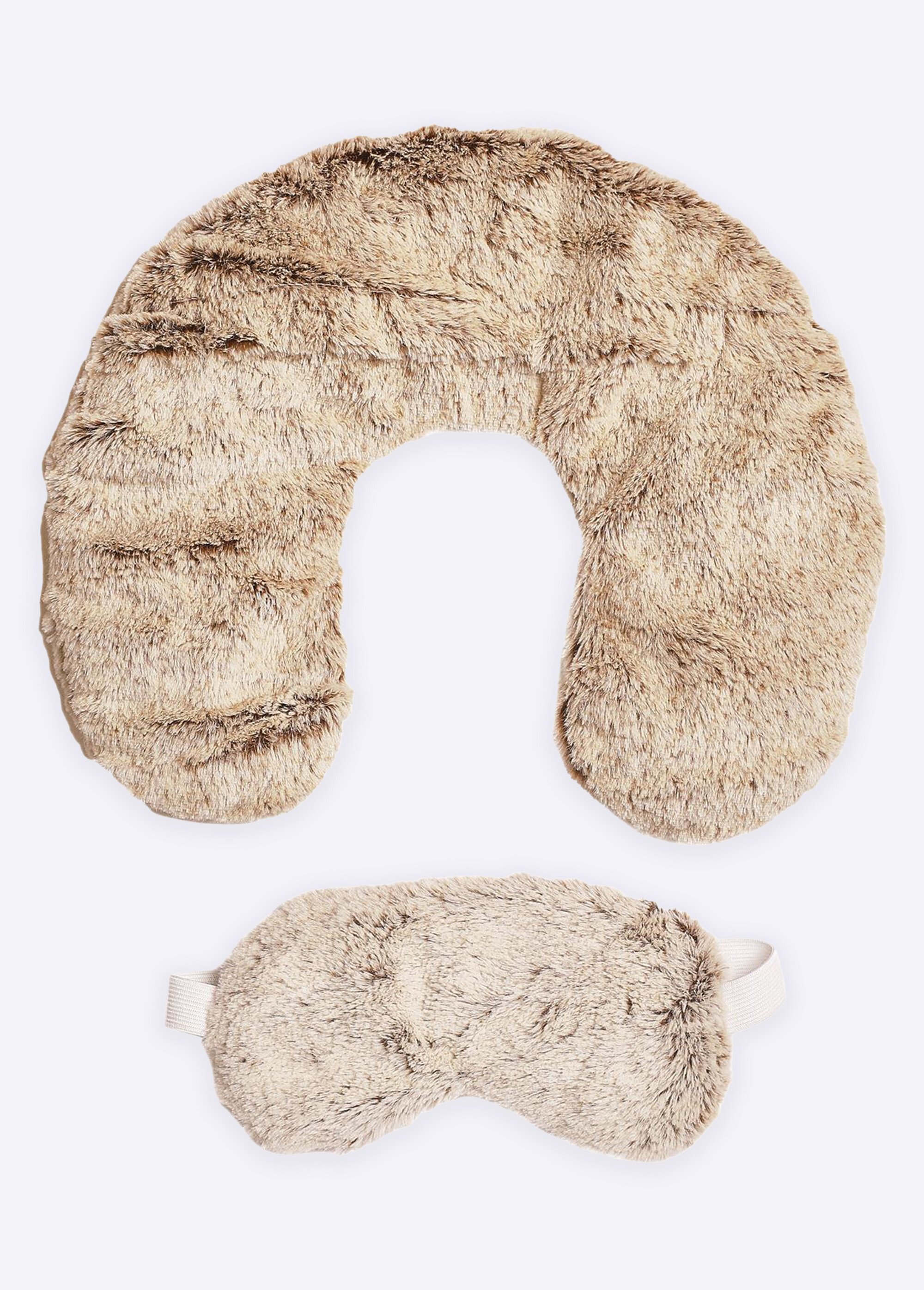 Coffret tour de cou micro ondable + masque Marron CMP-SB84336 FA1