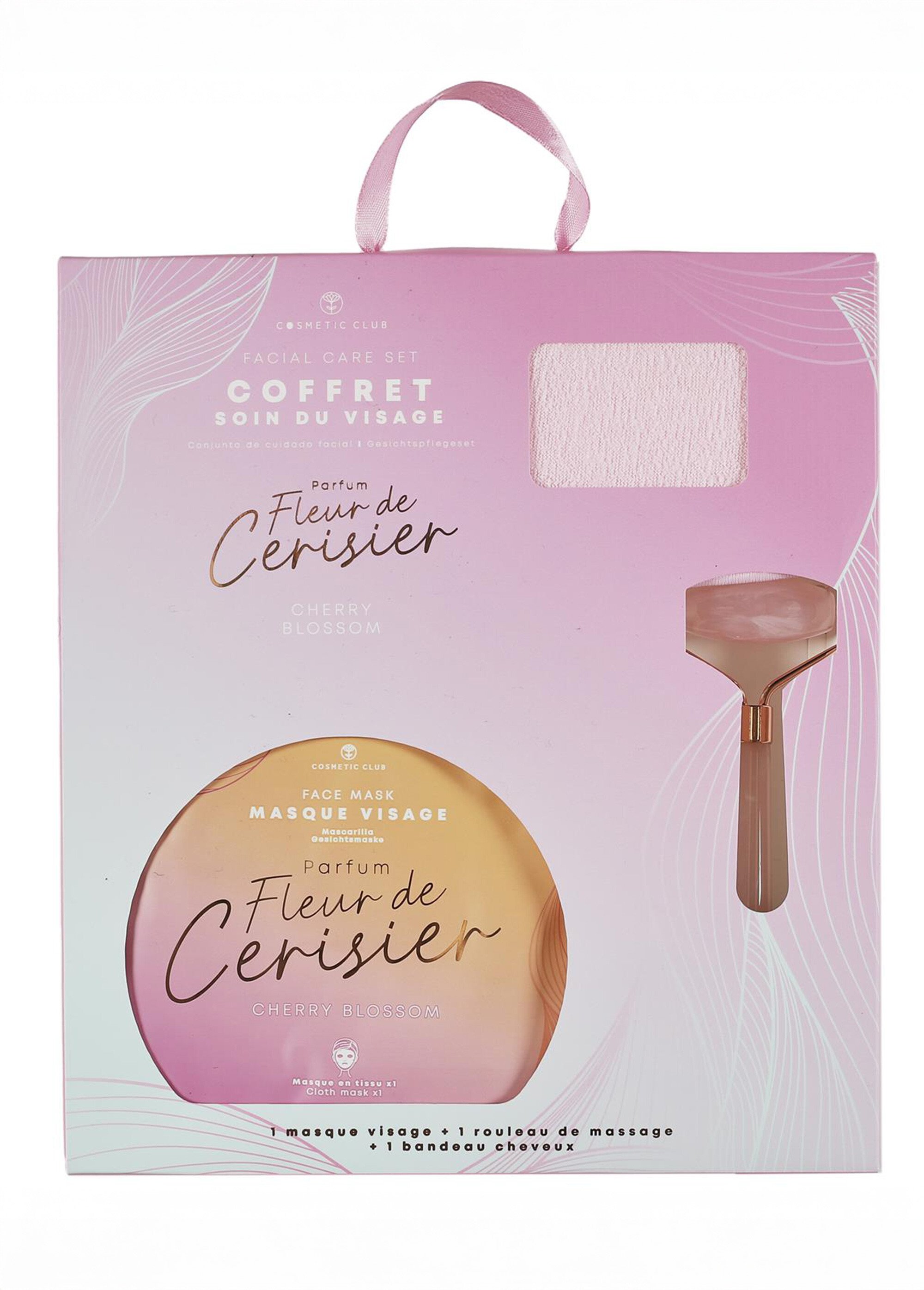 Coffret visage + masseur pierre de jade Rose CMP-SC0573 DE1