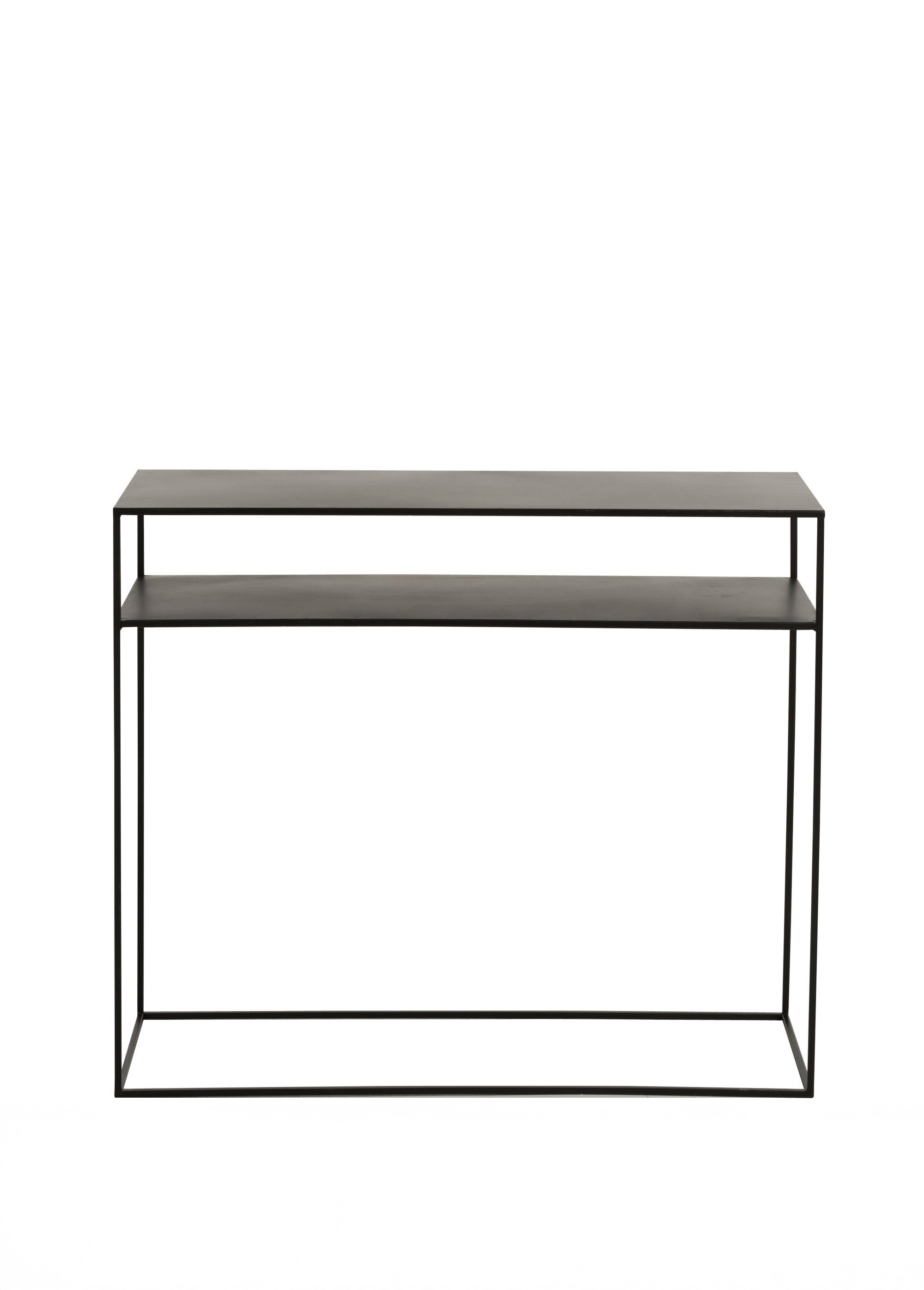 Console design minimaliste, métal foncé NOIR JP-86173 DE1